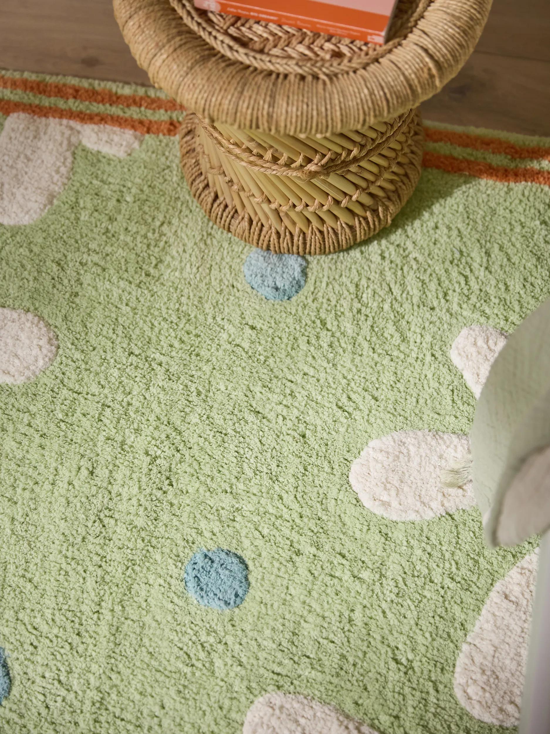 Washable Kid´s Rug Marine Multicolour/Green