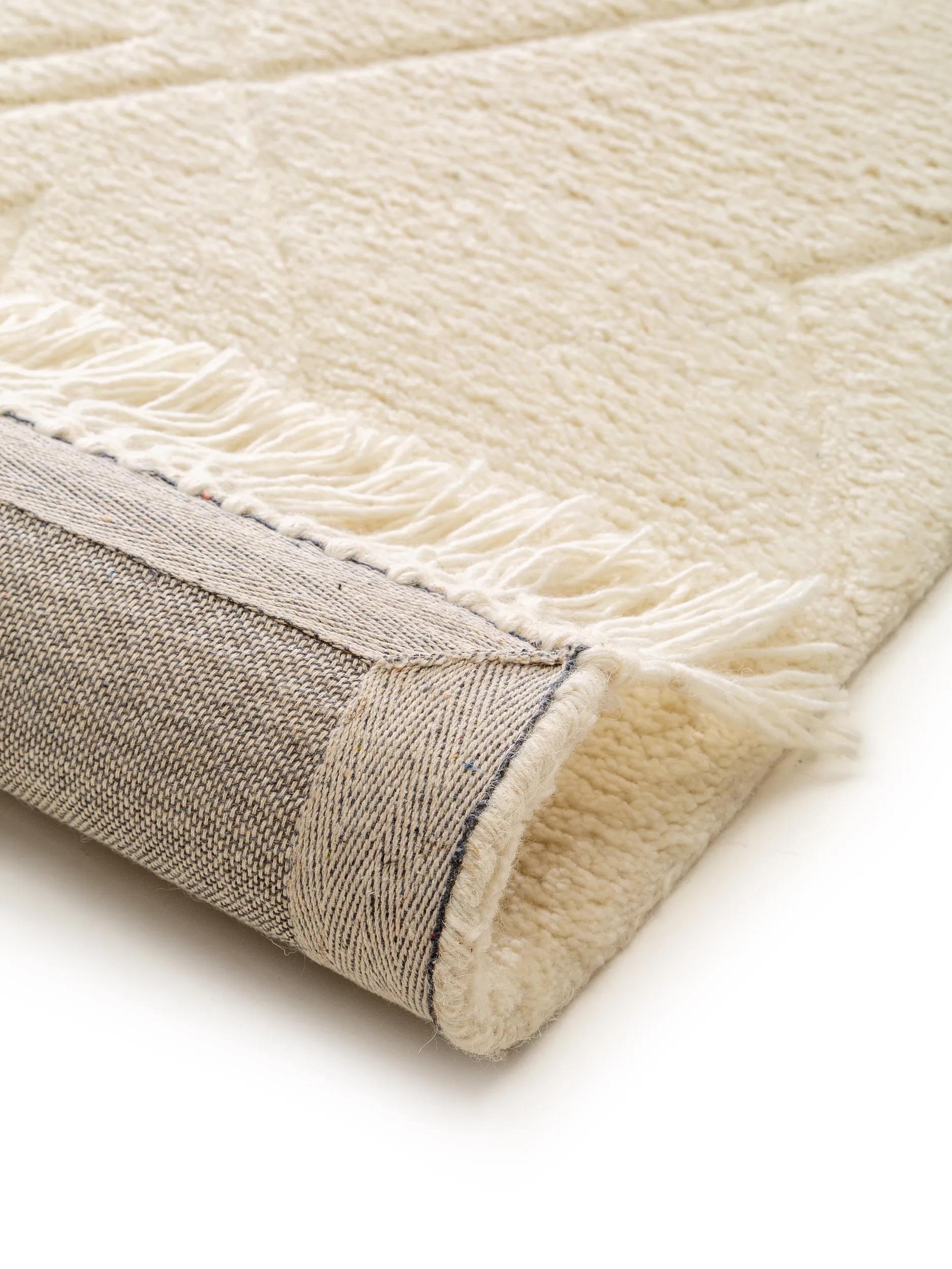 Tapis en laine Maroc Ivoire