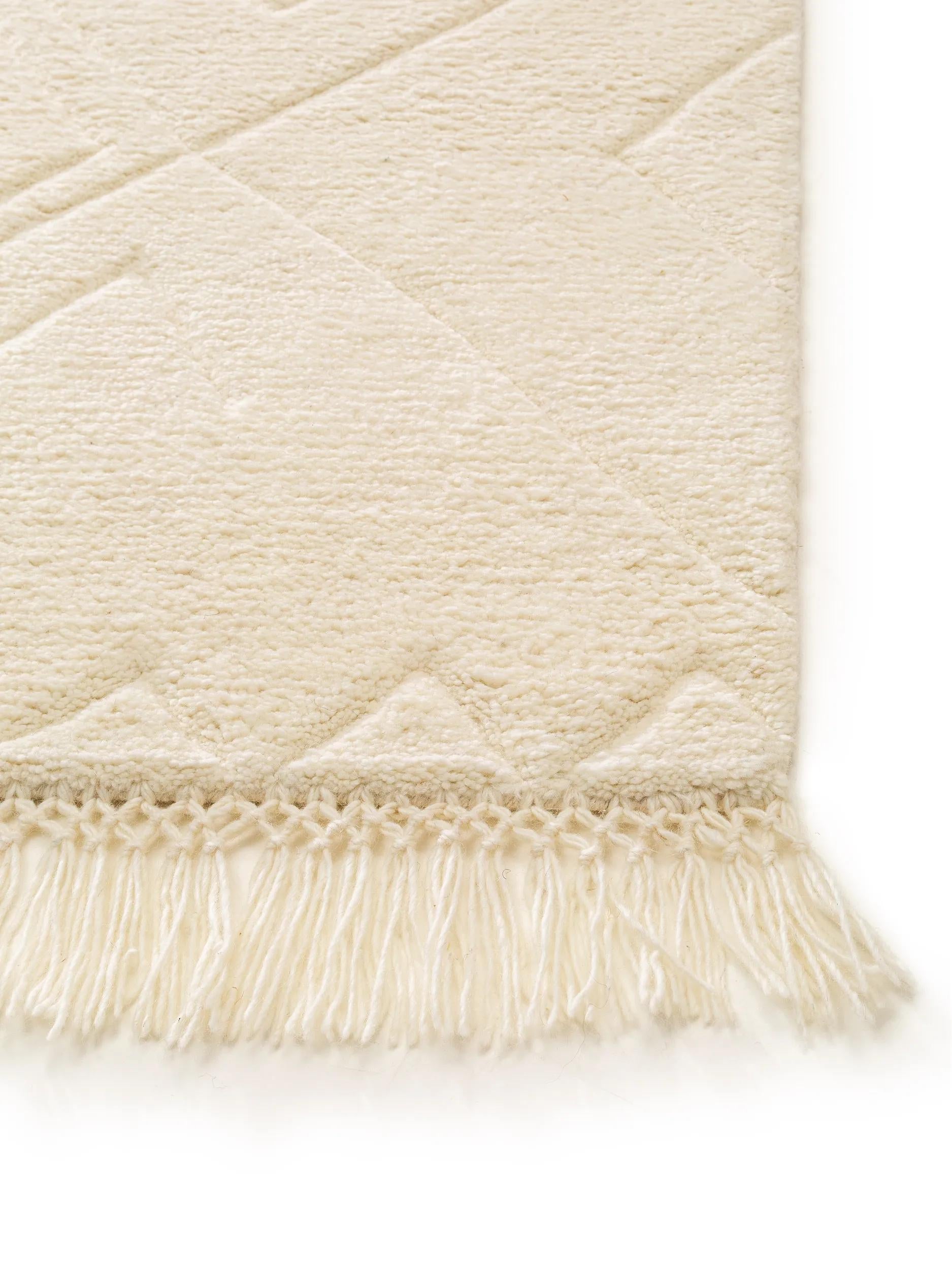 Tapis en laine Maroc Ivoire