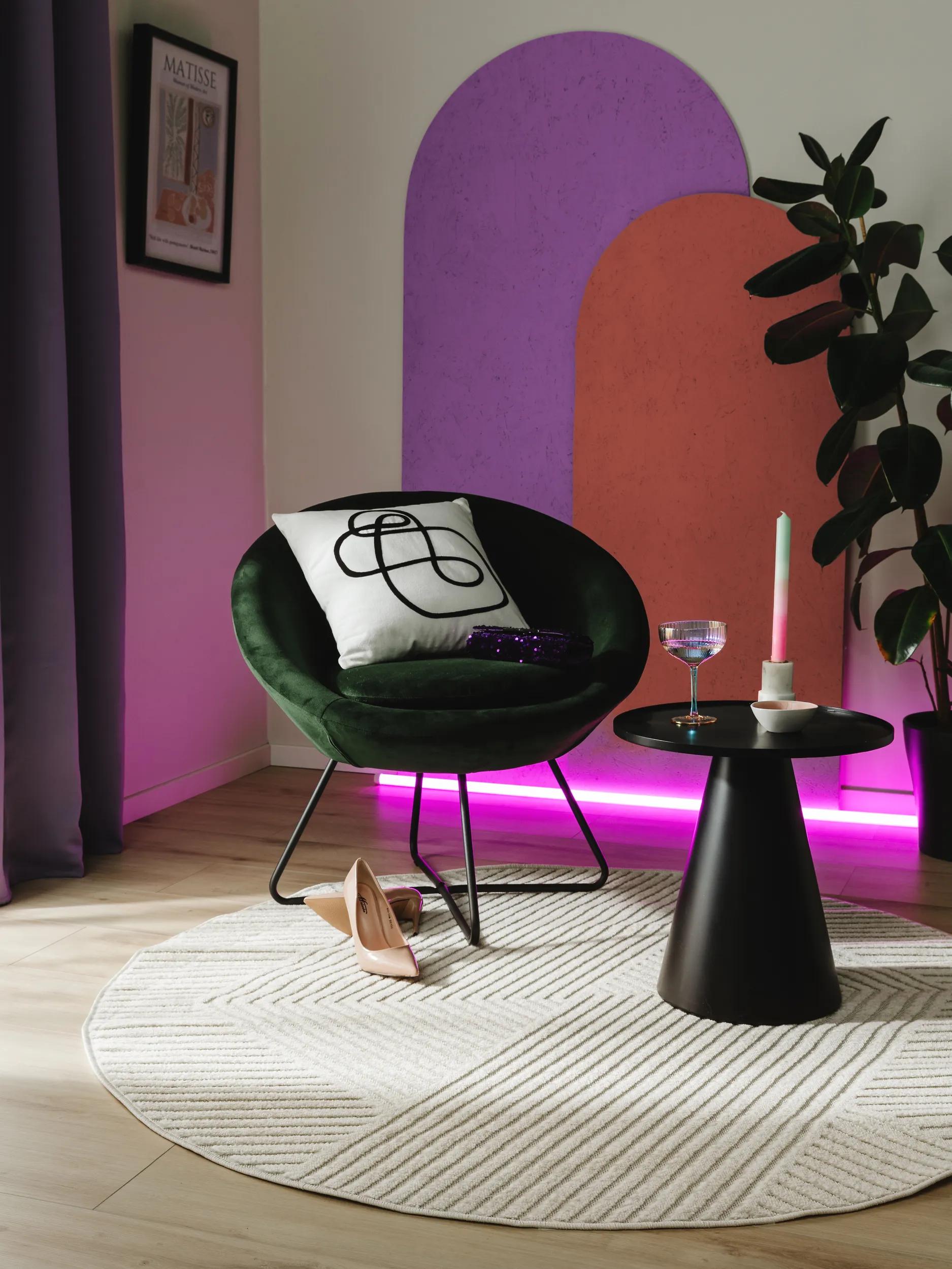 In- & Outdoor Round Rug Mars Cream