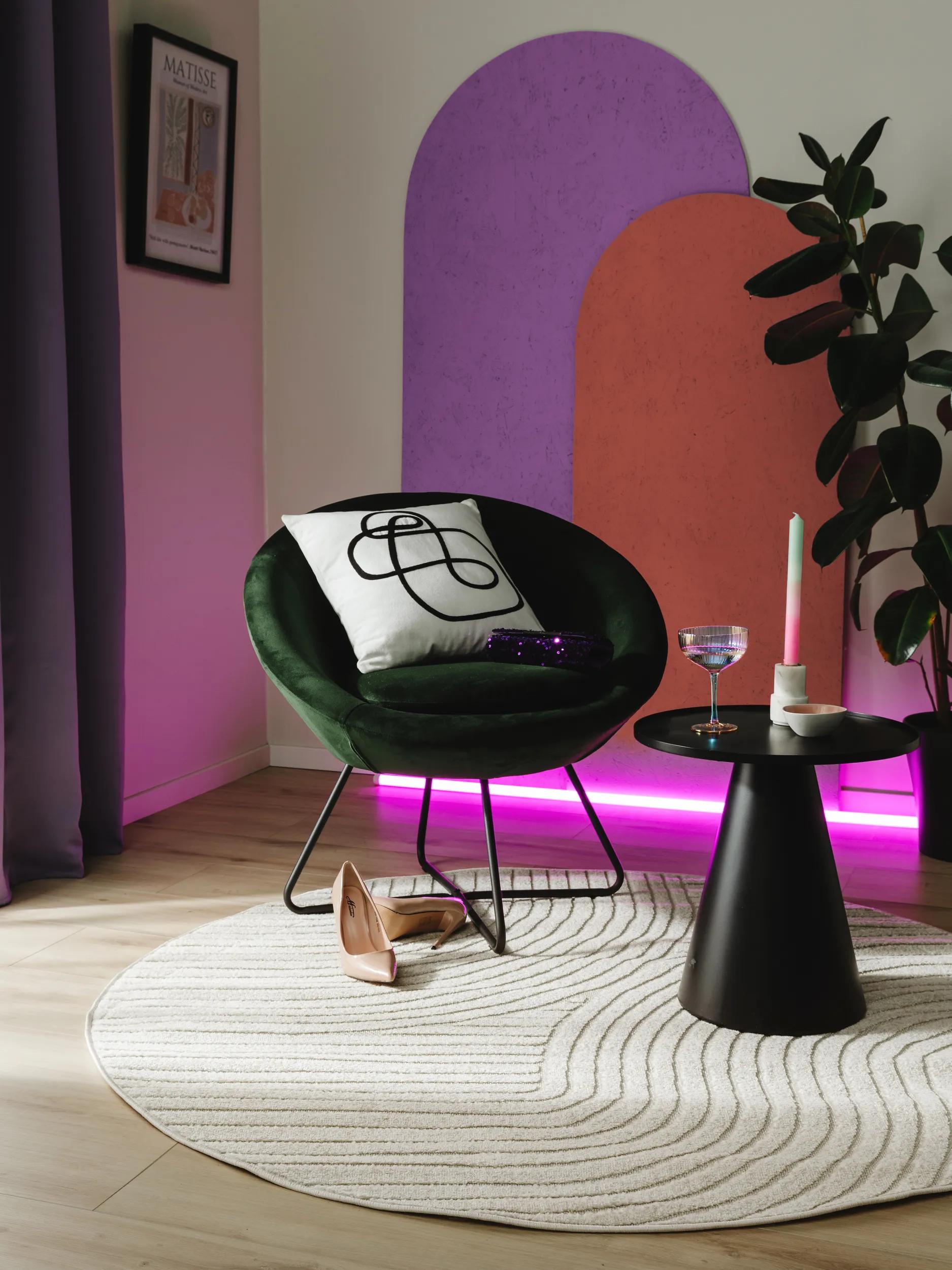 In- & Outdoor Rundteppich Mars Creme