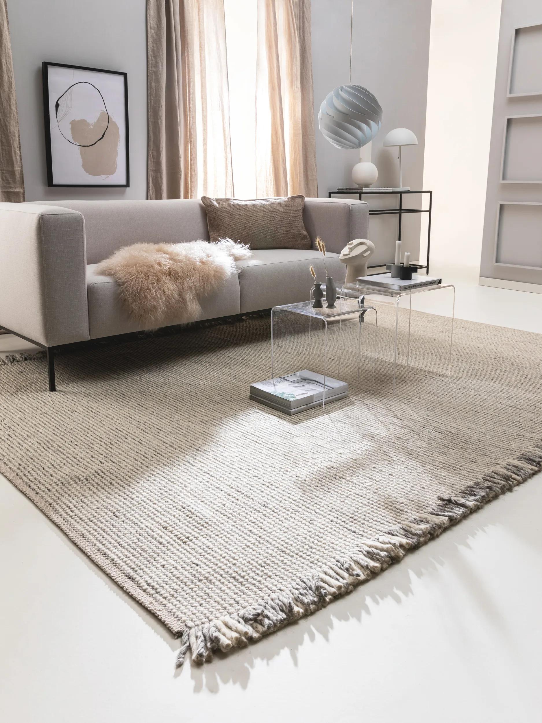 Wool Rug Mary Ivory Grey