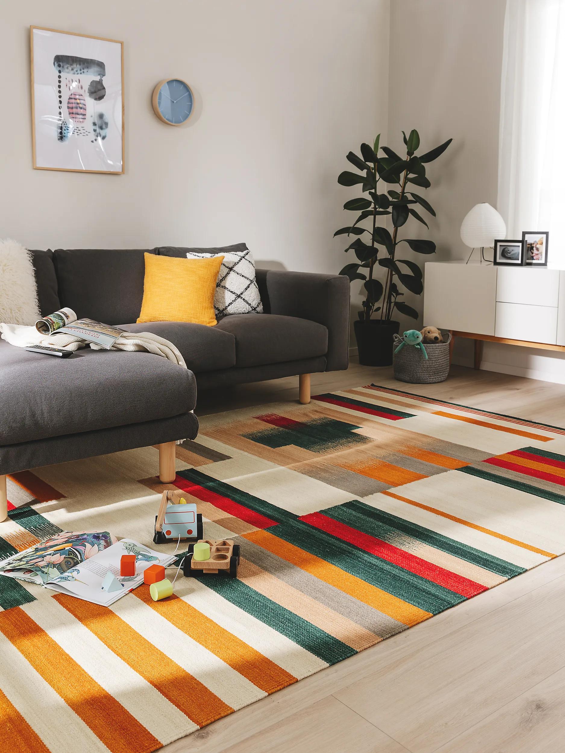 Flat Weave Rug Marya Multicolour
