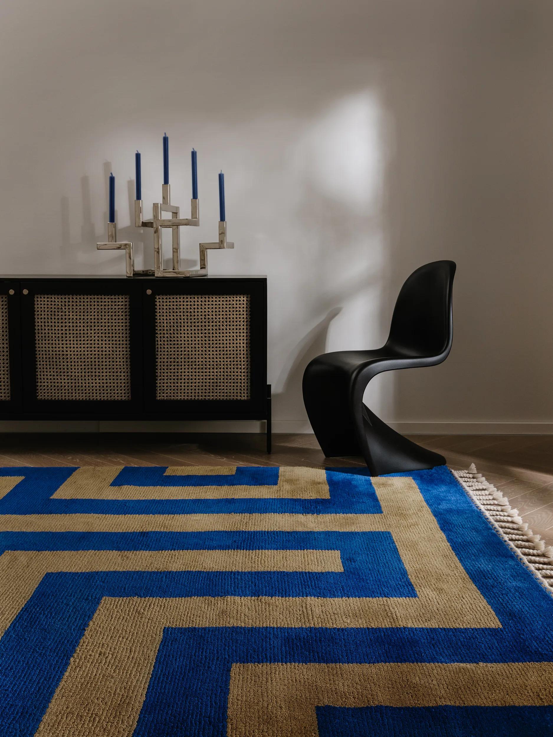 Wool rug Maze Multicolour