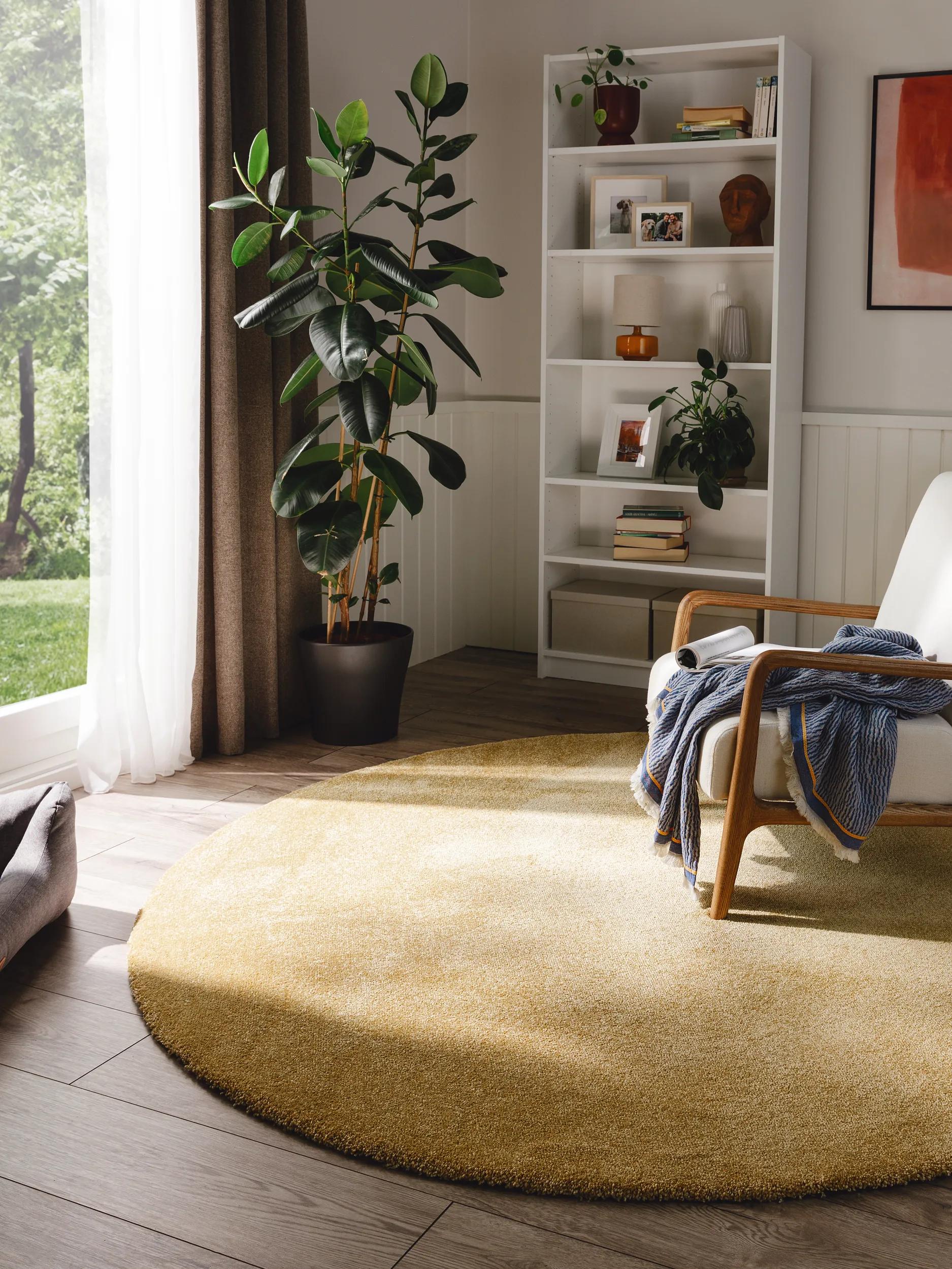 Washable Rug Melvin Yellow