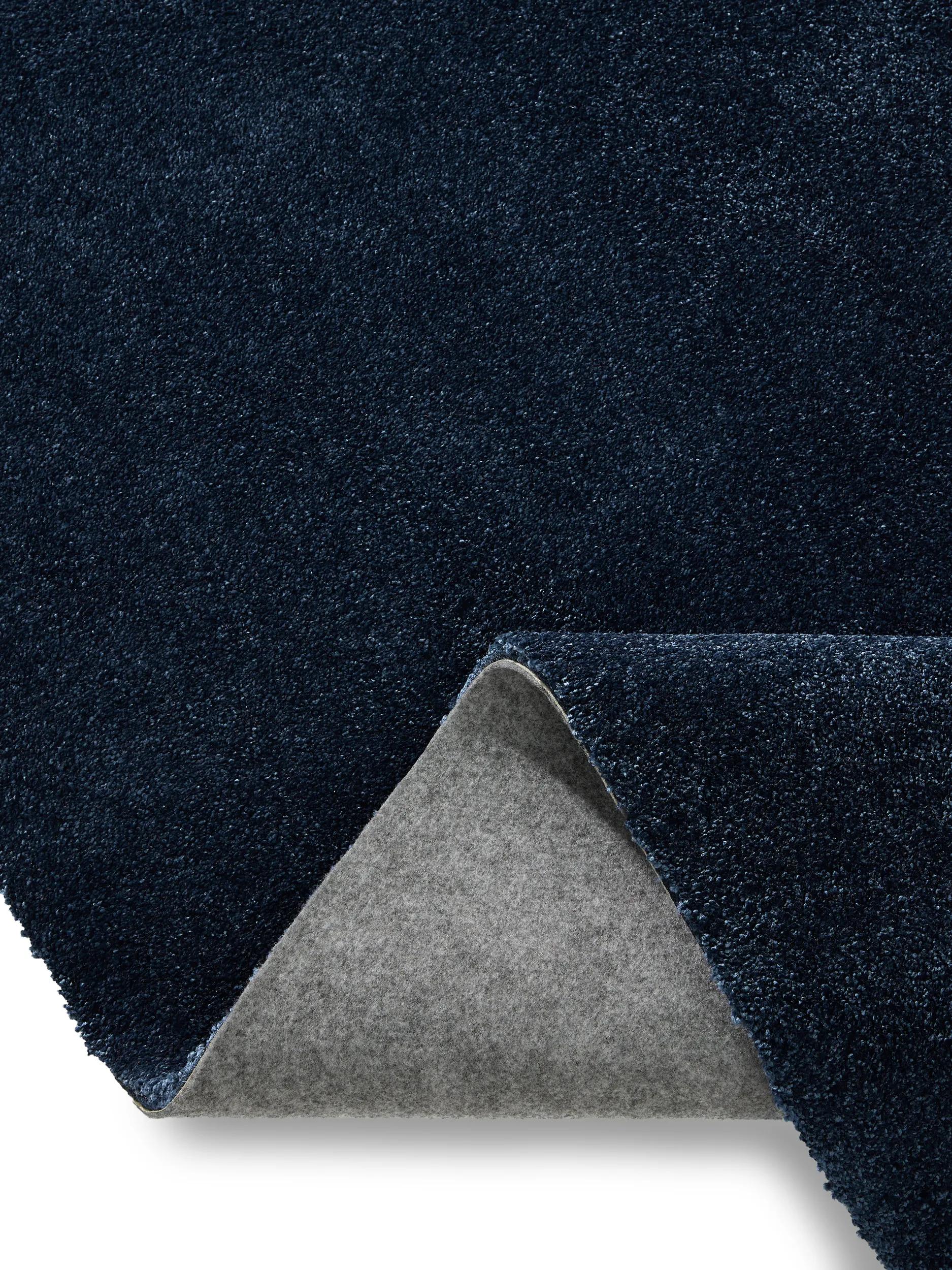 Washable Shaggy Rug Melvin Dark Blue
