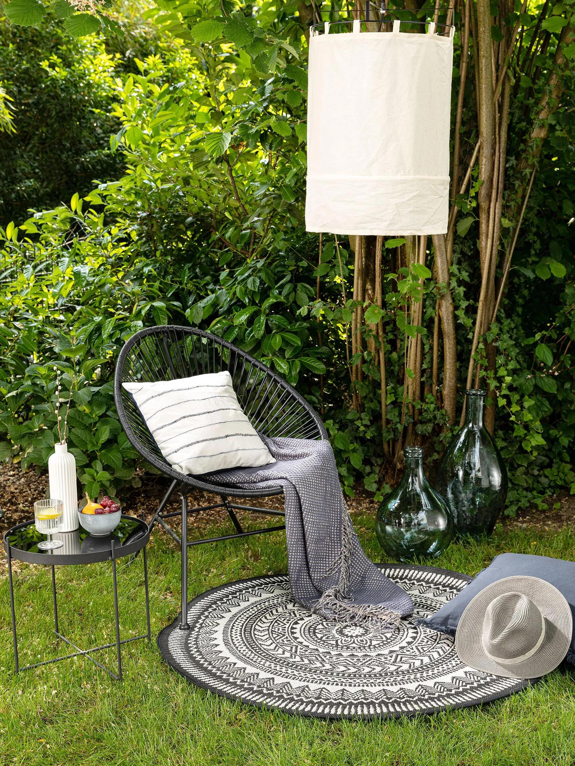 In- & Outdoor Rug Metro Black/White