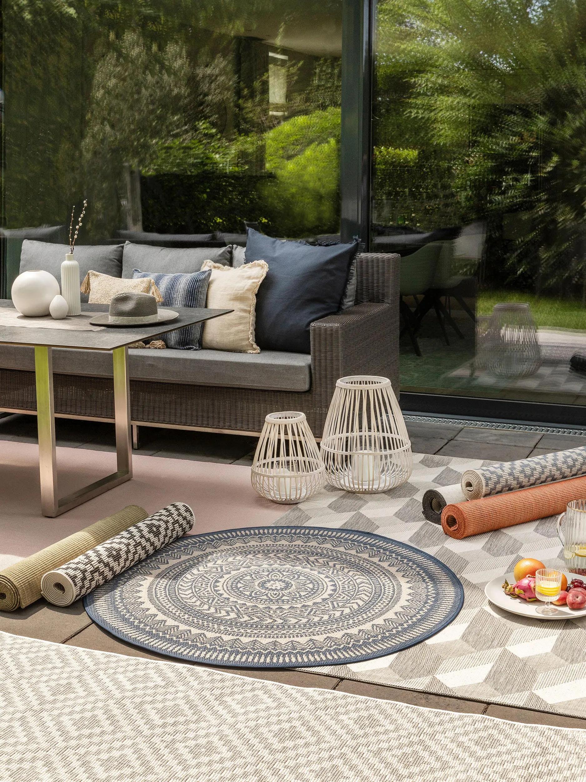 In- & Outdoor Runner Metro White