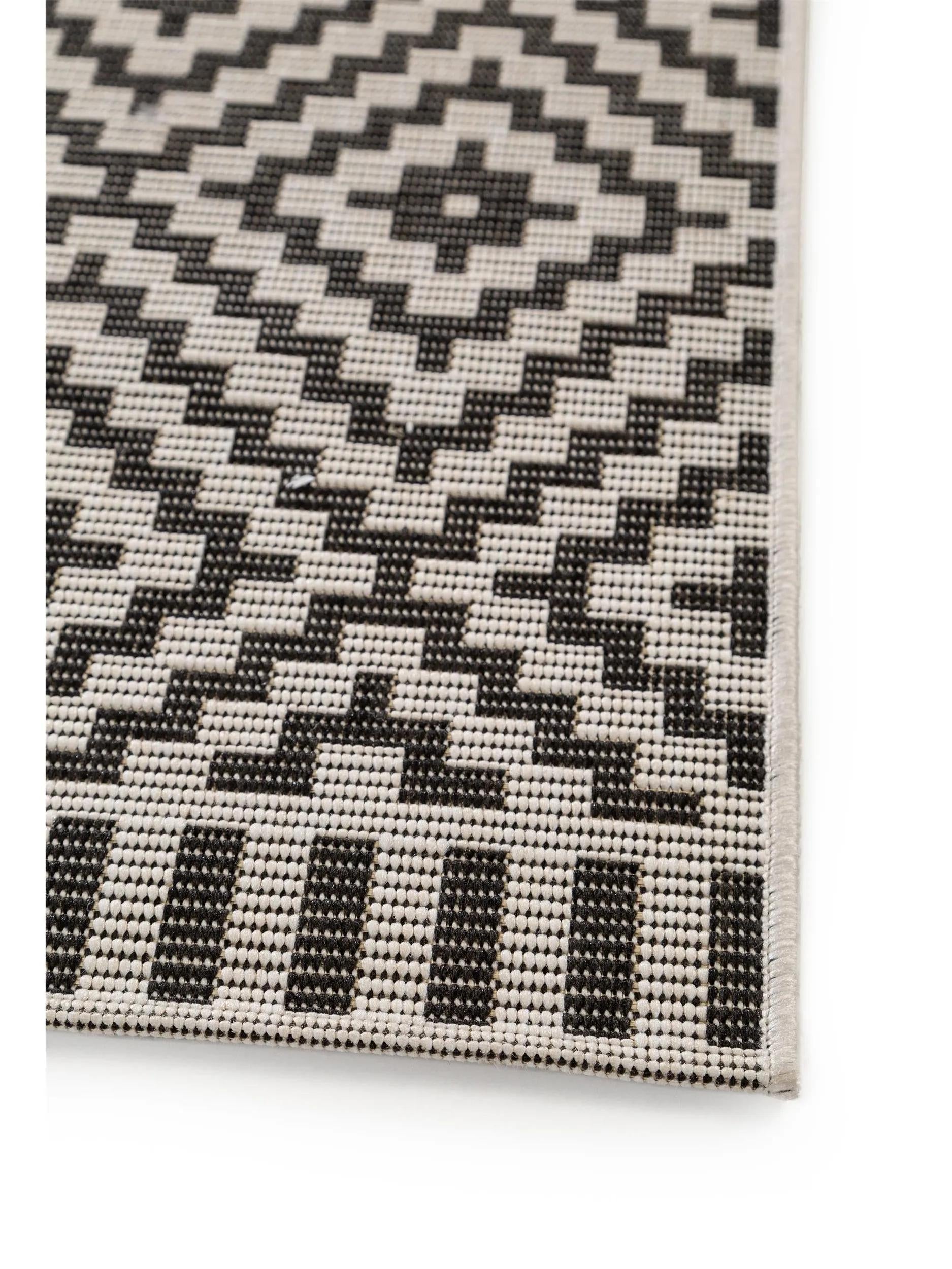 In- & Outdoor Rug Metro Black/White