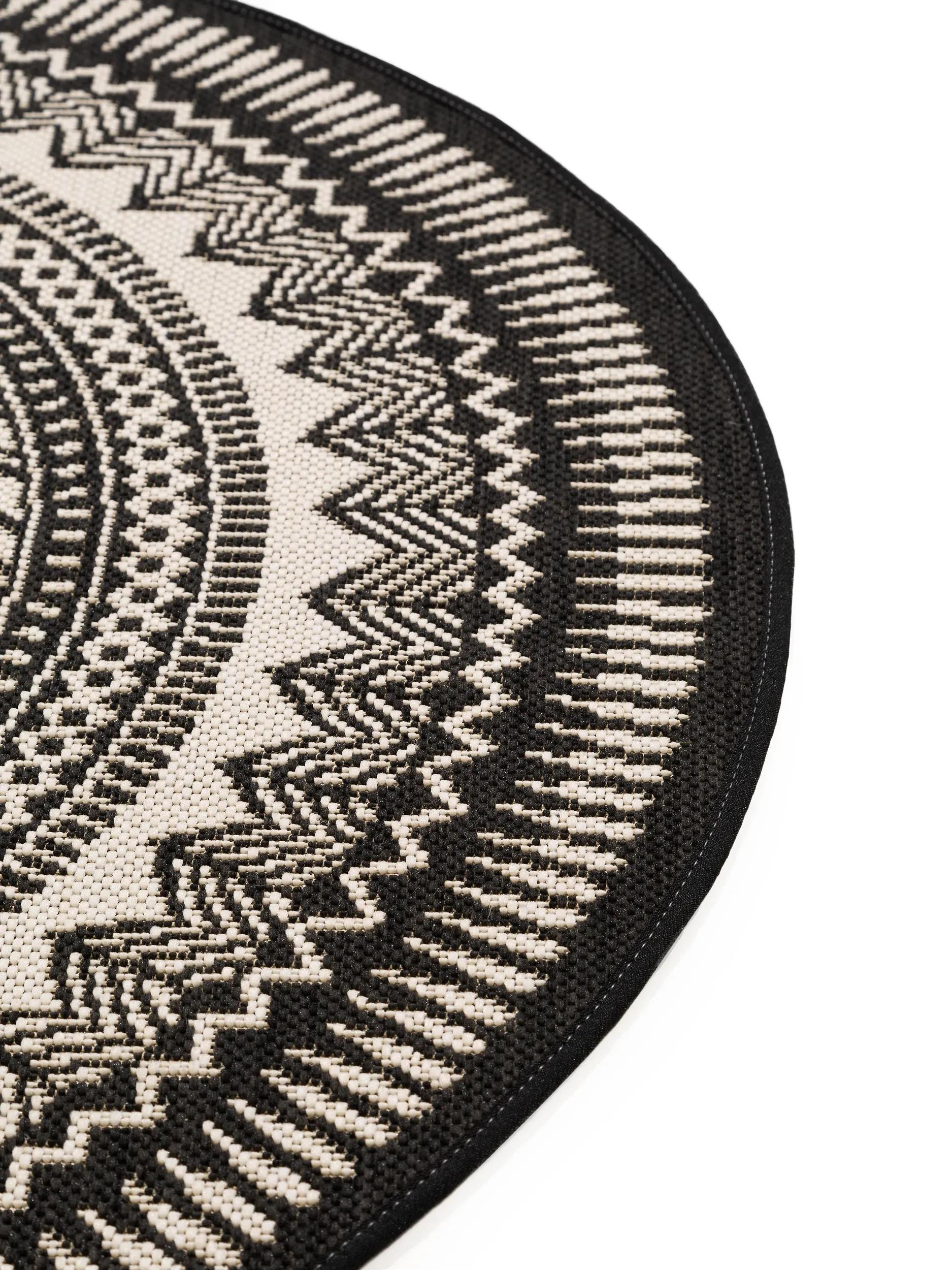 In- & Outdoor Rug Metro Black/White