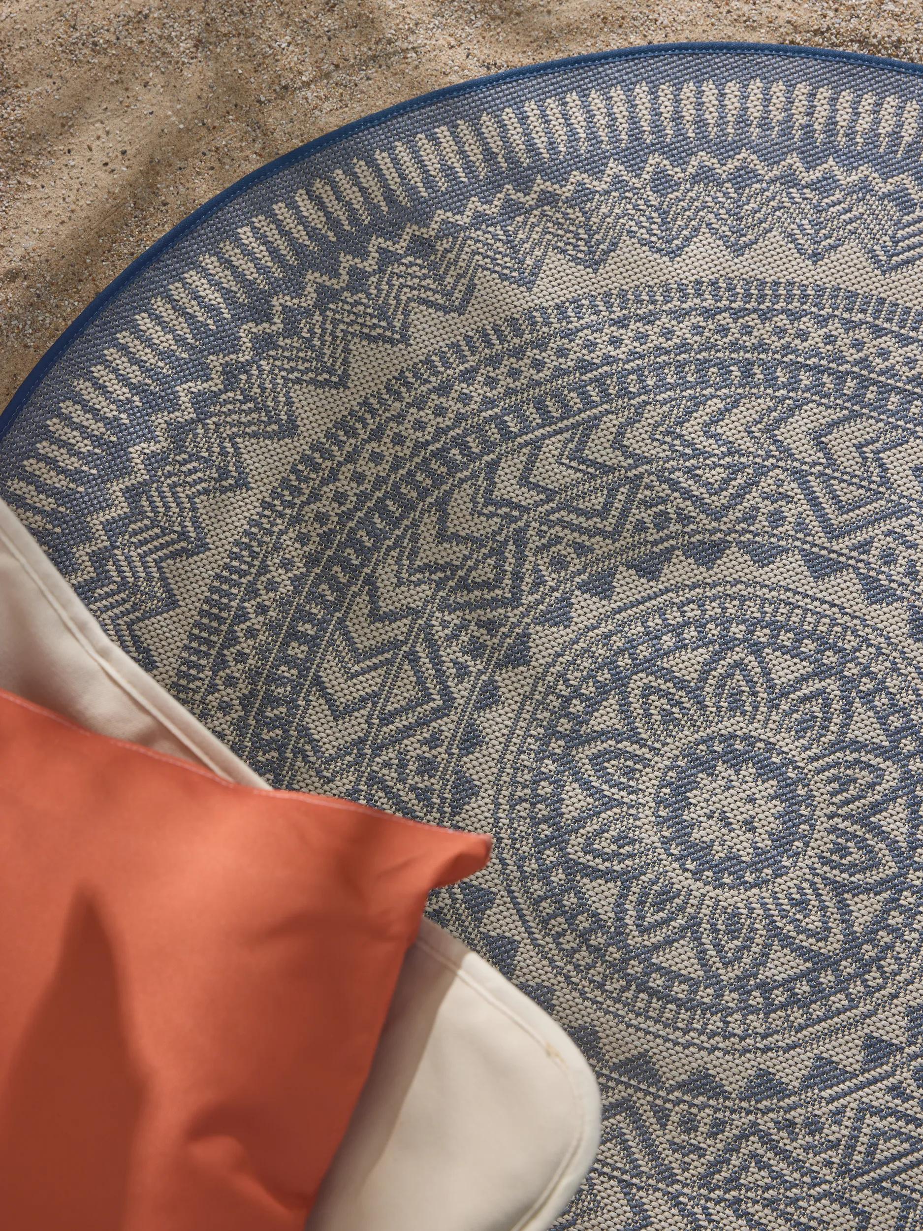 In- & Outdoor Rug Metro Blue