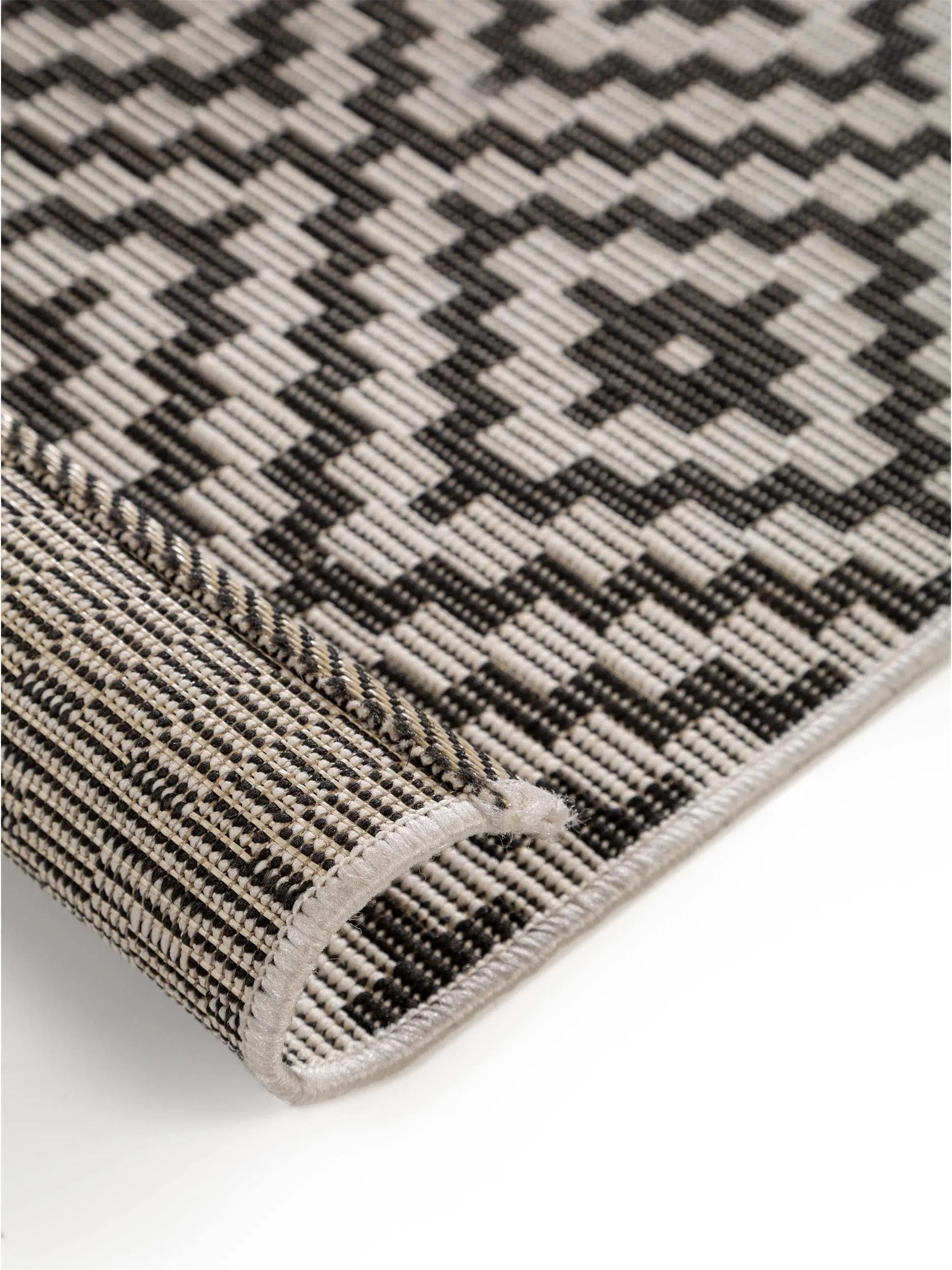 In- & Outdoor Rug Metro Black/White