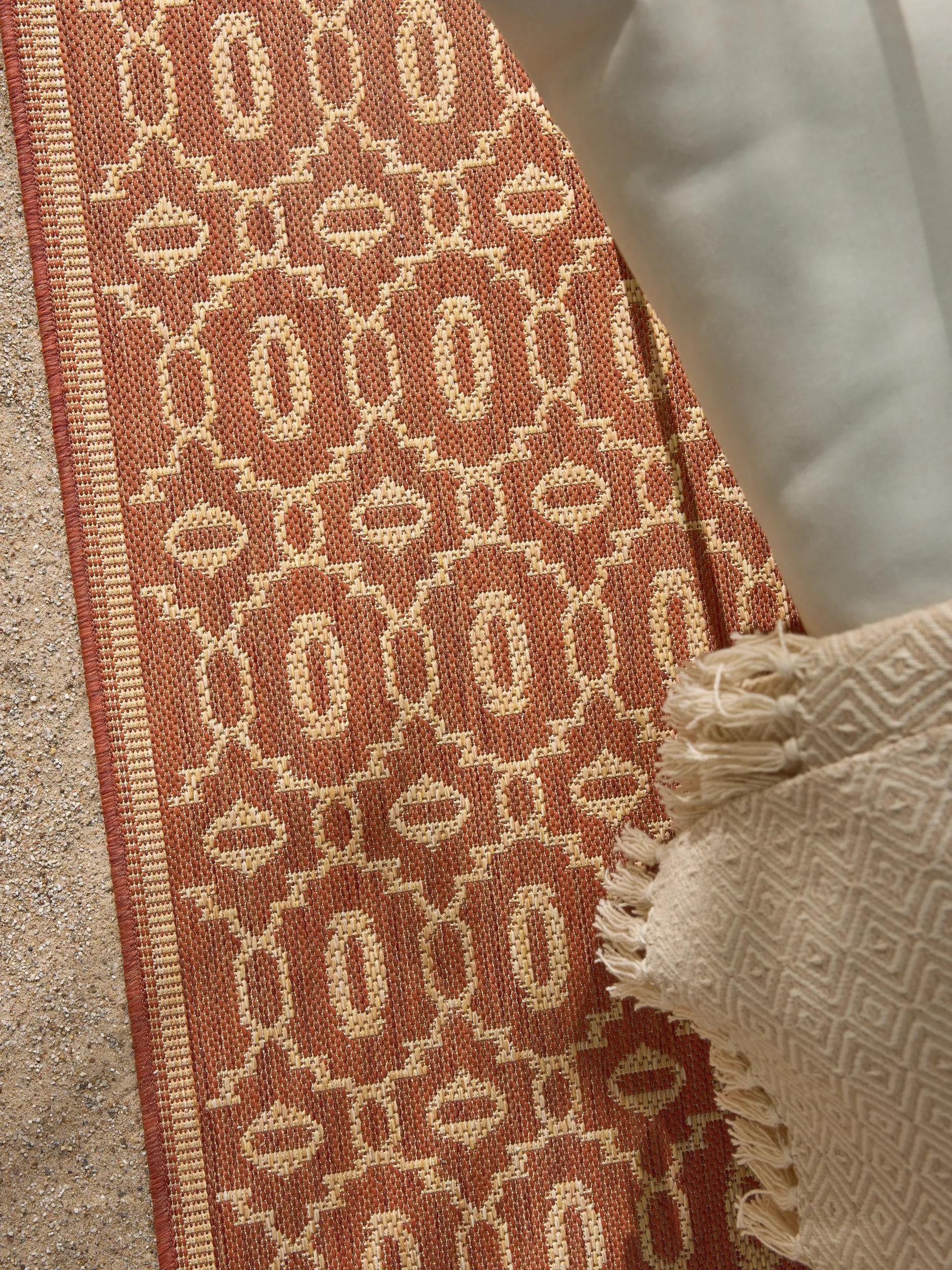 In- & Outdoor Runner Metro Beige/Red