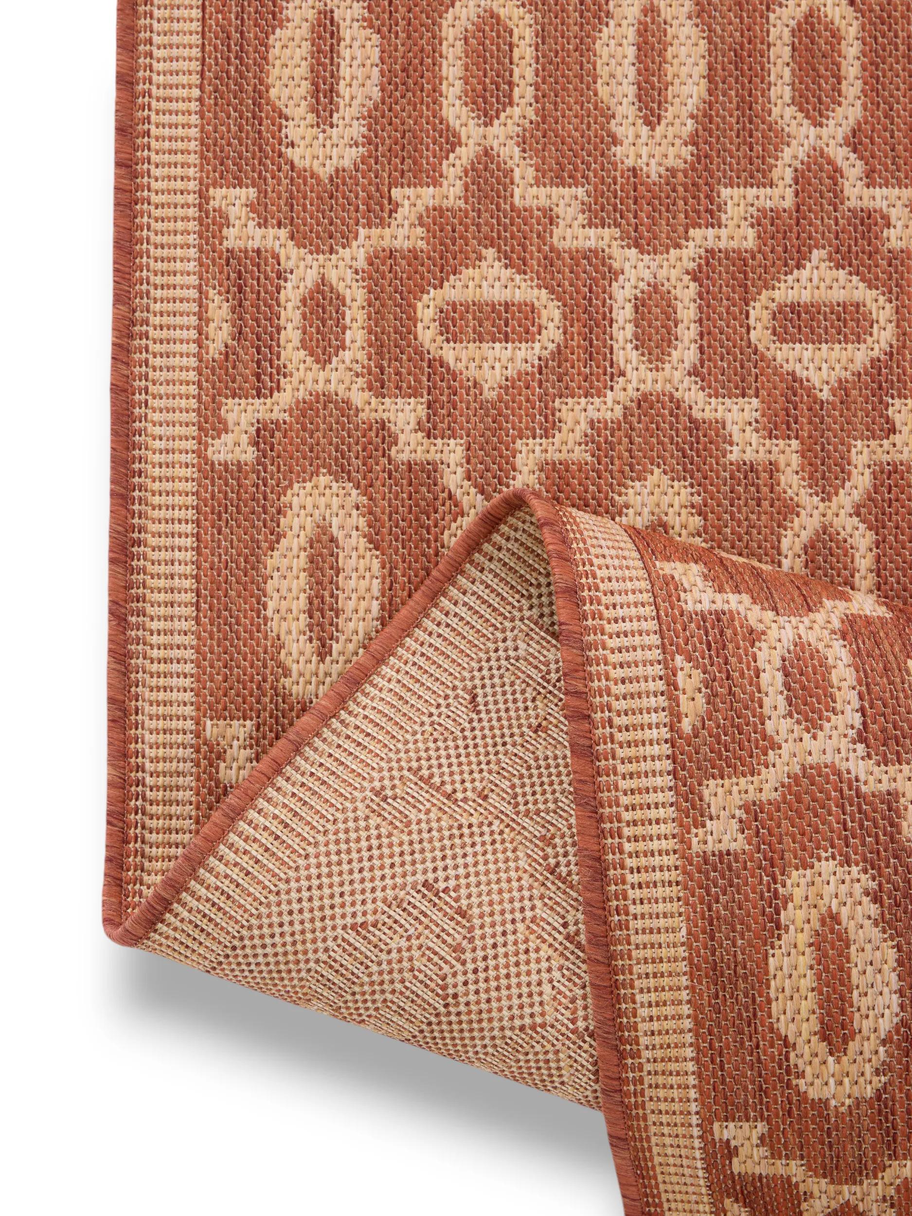 In- & Outdoor Rug Metro Beige/Red