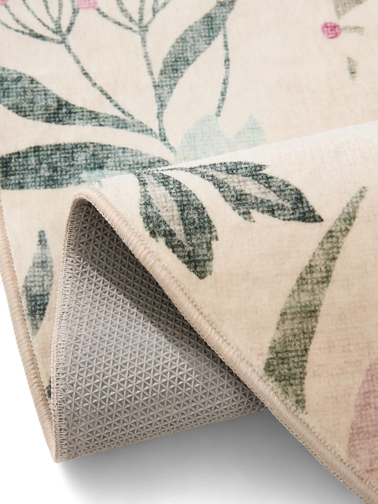 Waschbarer Teppich Milly Mehrfarbig/Weiß