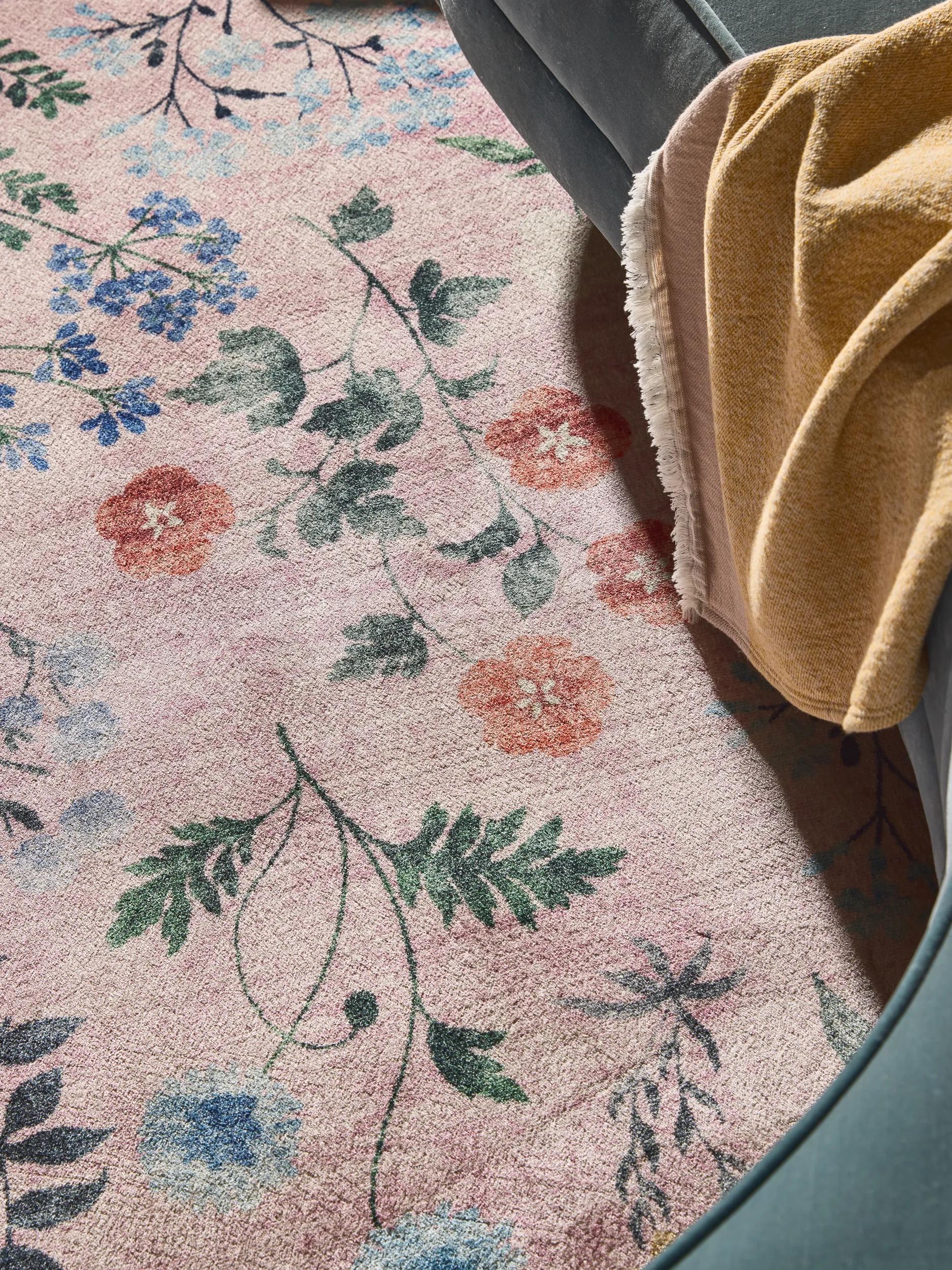 Alfombra lavable Milly multicolor/rosa