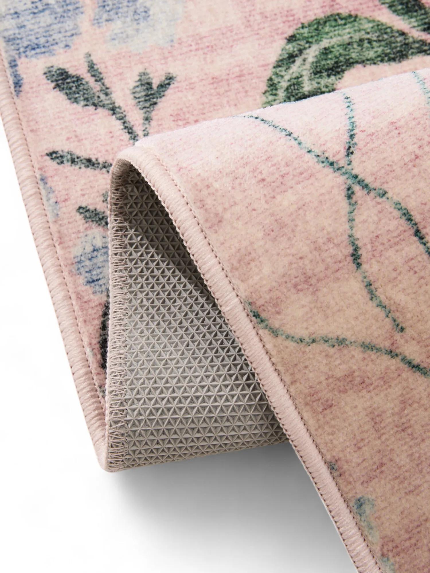 Alfombra lavable Milly multicolor/rosa