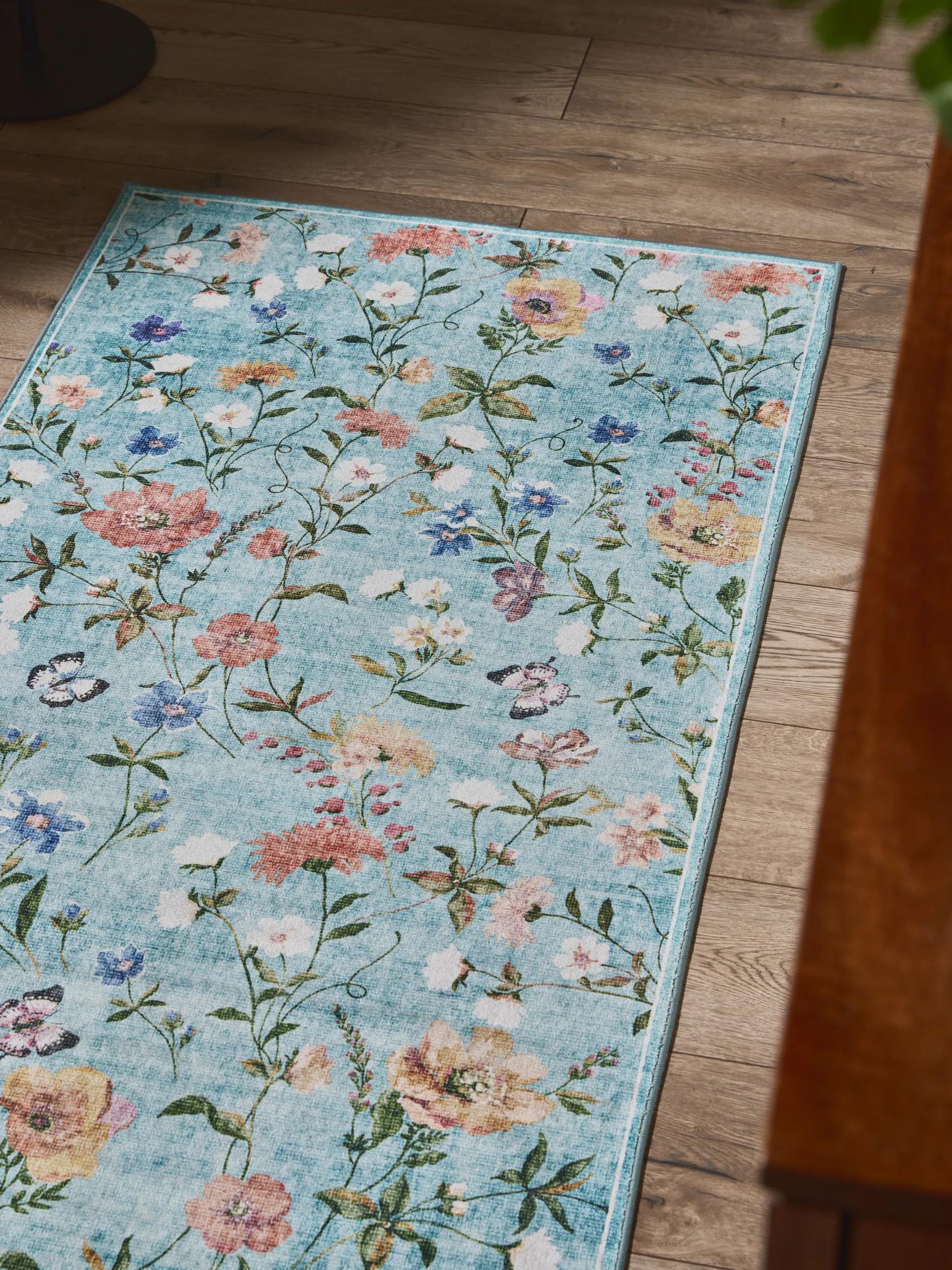 Läufer Milly Mehrfarbig/Türkis