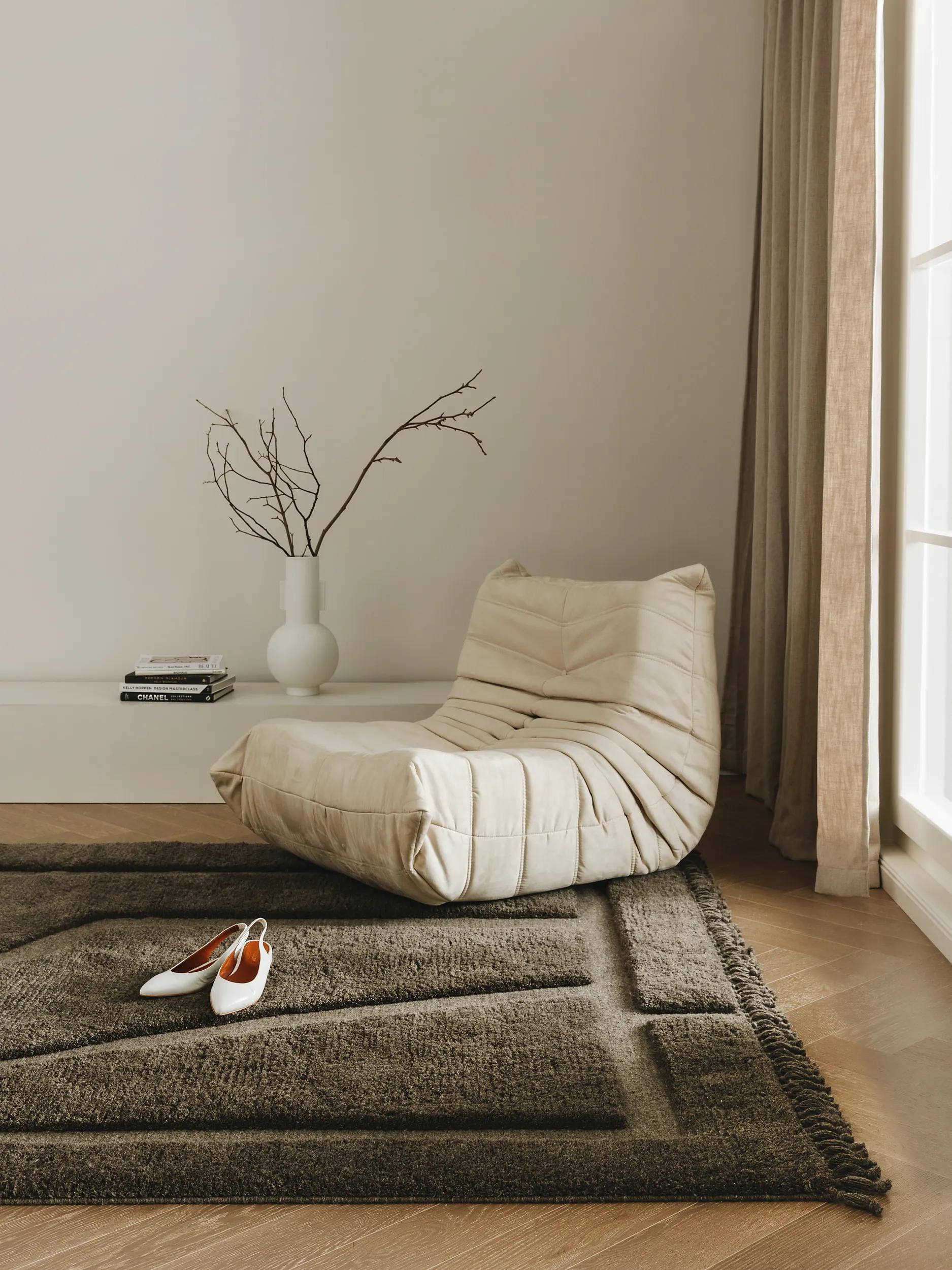 Wool Rug Minos Grey