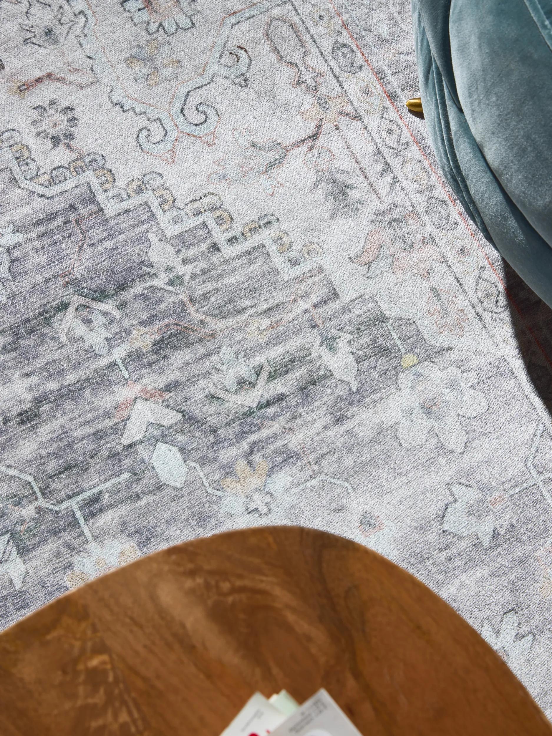 Washable Rug Miray Grey