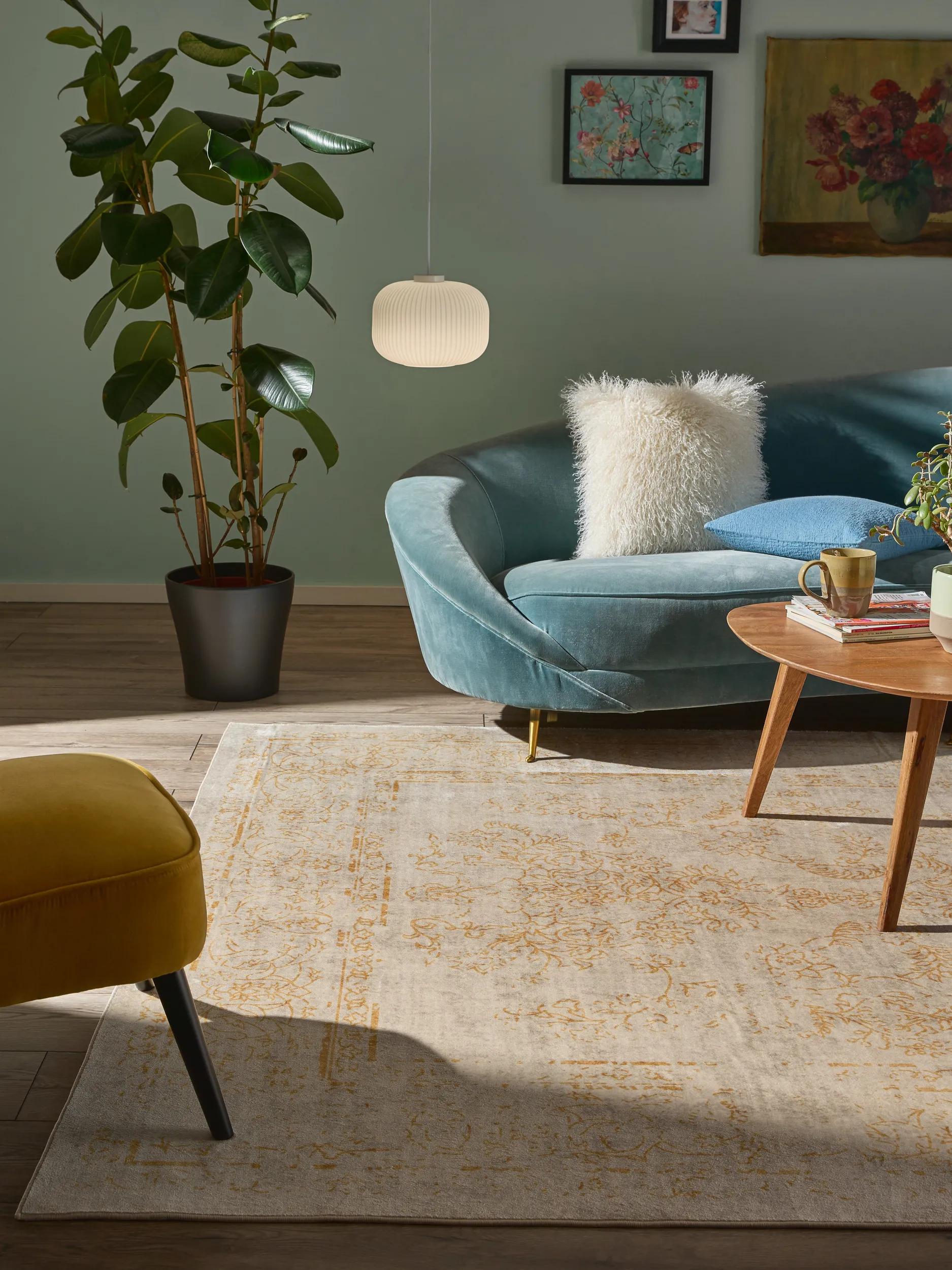 Washable Rug Miray Beige/Yellow