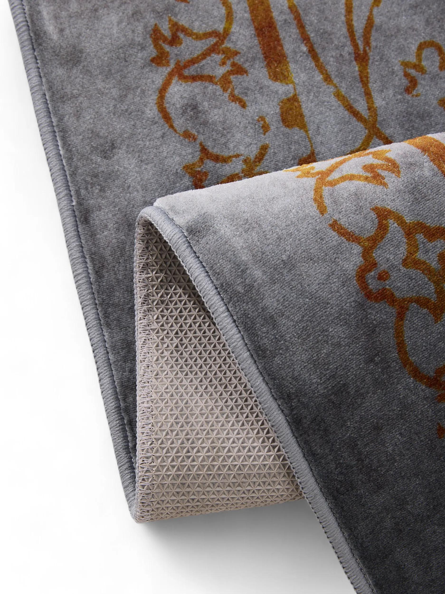 Washable Rug Miray Grey/Orange