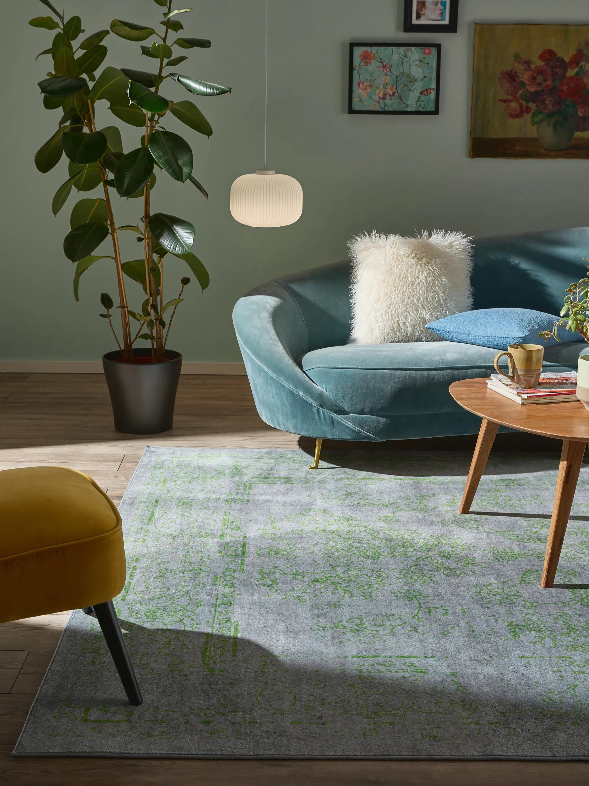 Washable Rug Miray Grey/Green