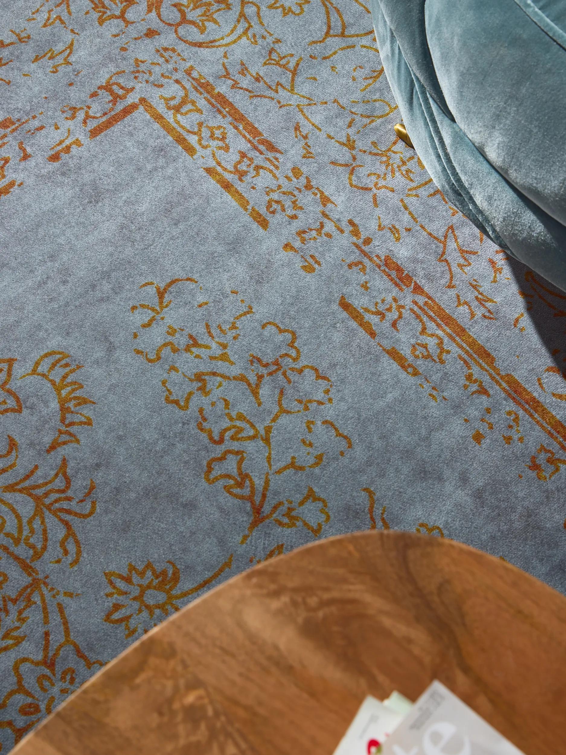 Washable Rug Miray Grey/Orange