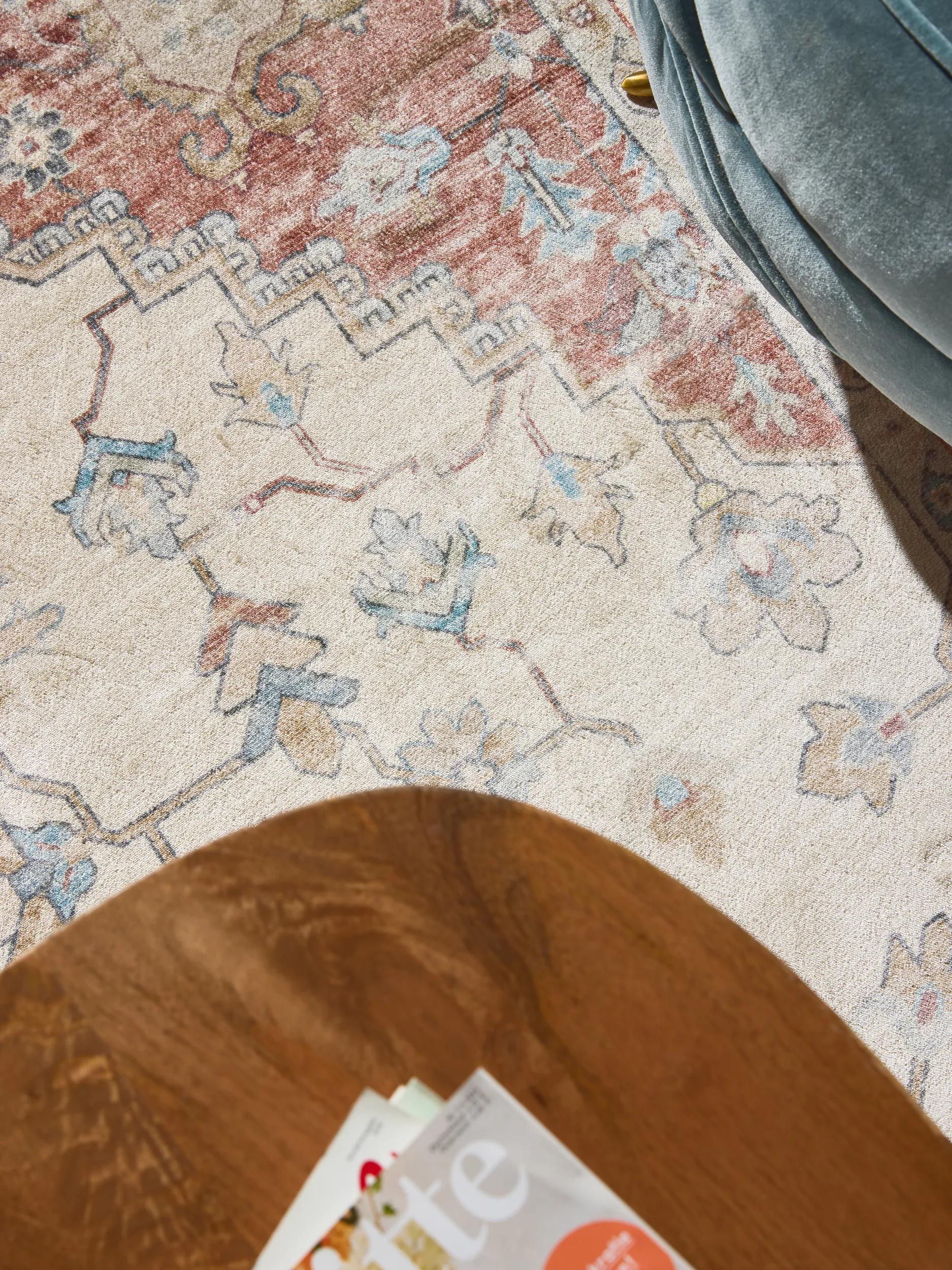 Washable Rug Miray Multicolour/Red