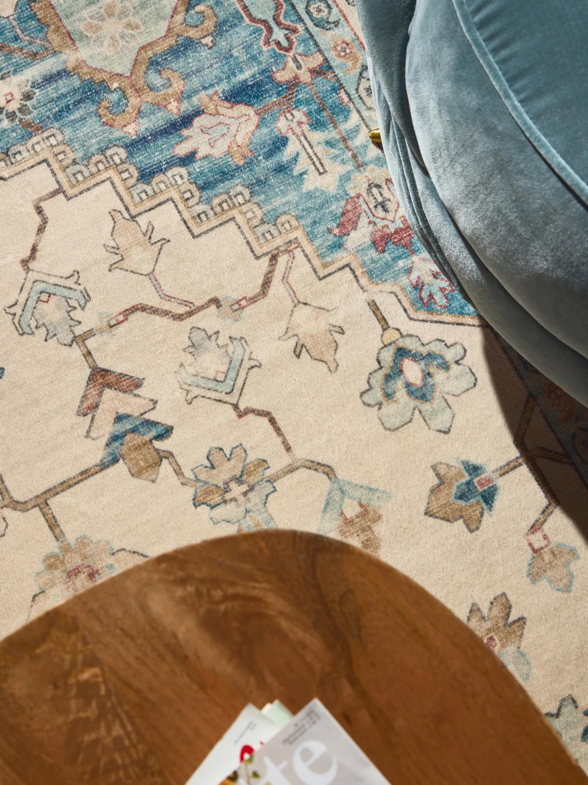 Washable Rug Miray Multicolour/Blue