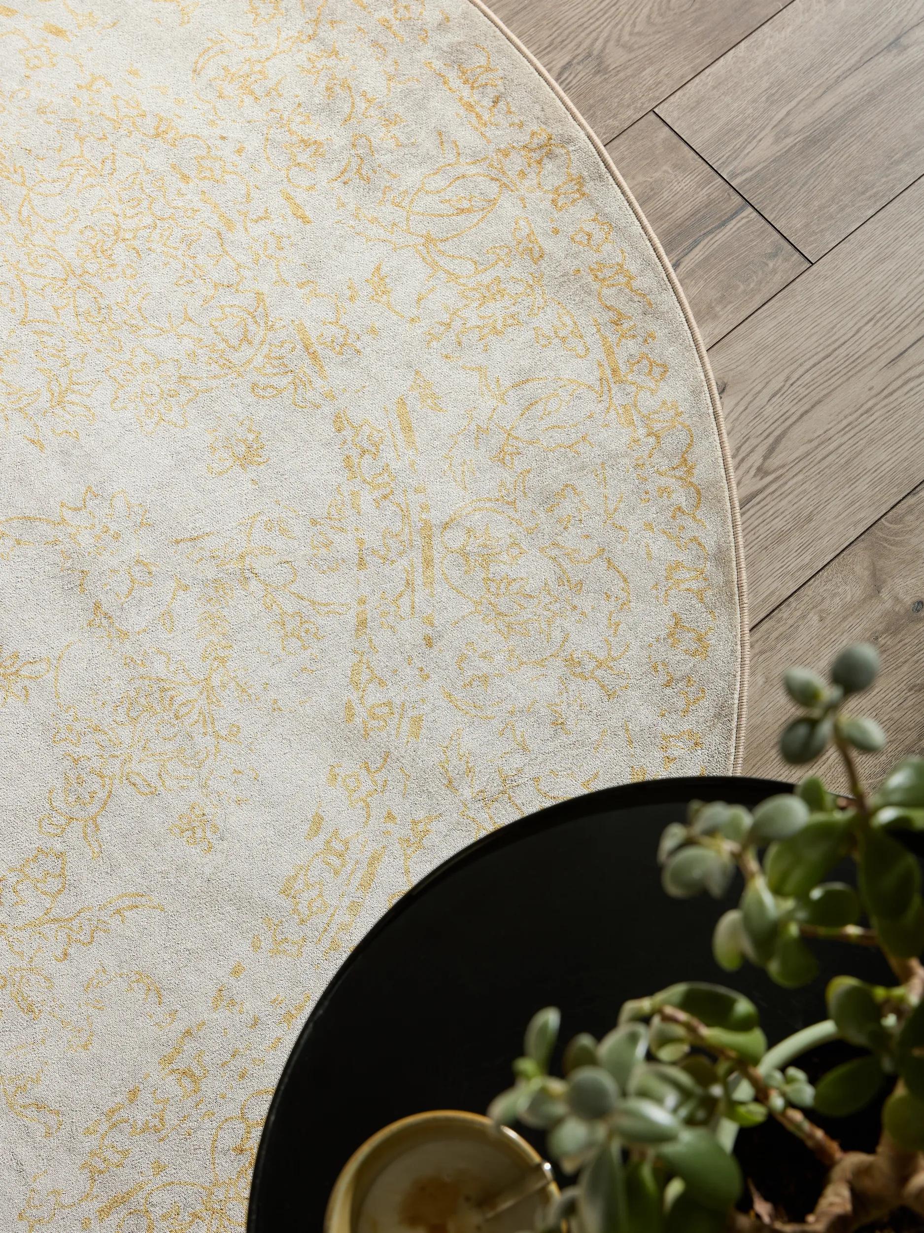 Washable Rug Miray Beige/Yellow