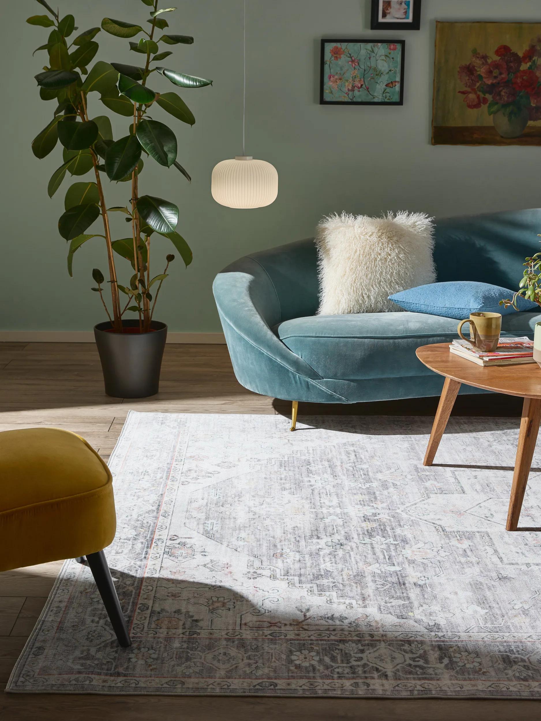 Washable Rug Miray Grey