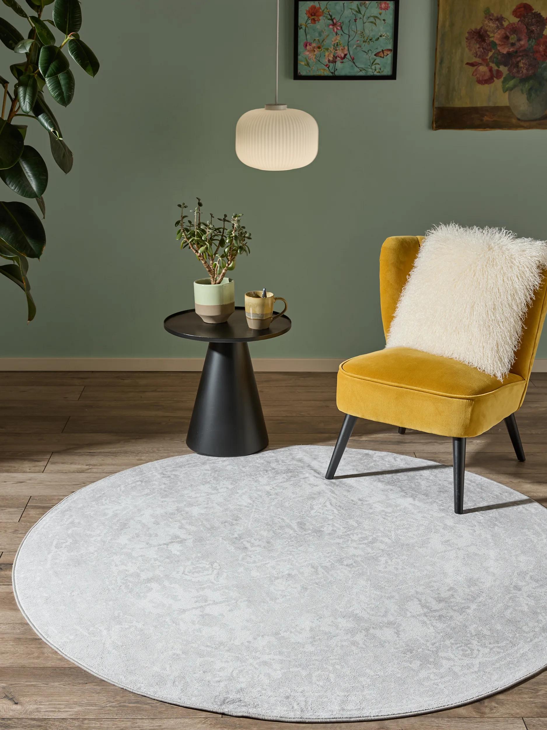 Washable Rug Miray Grey