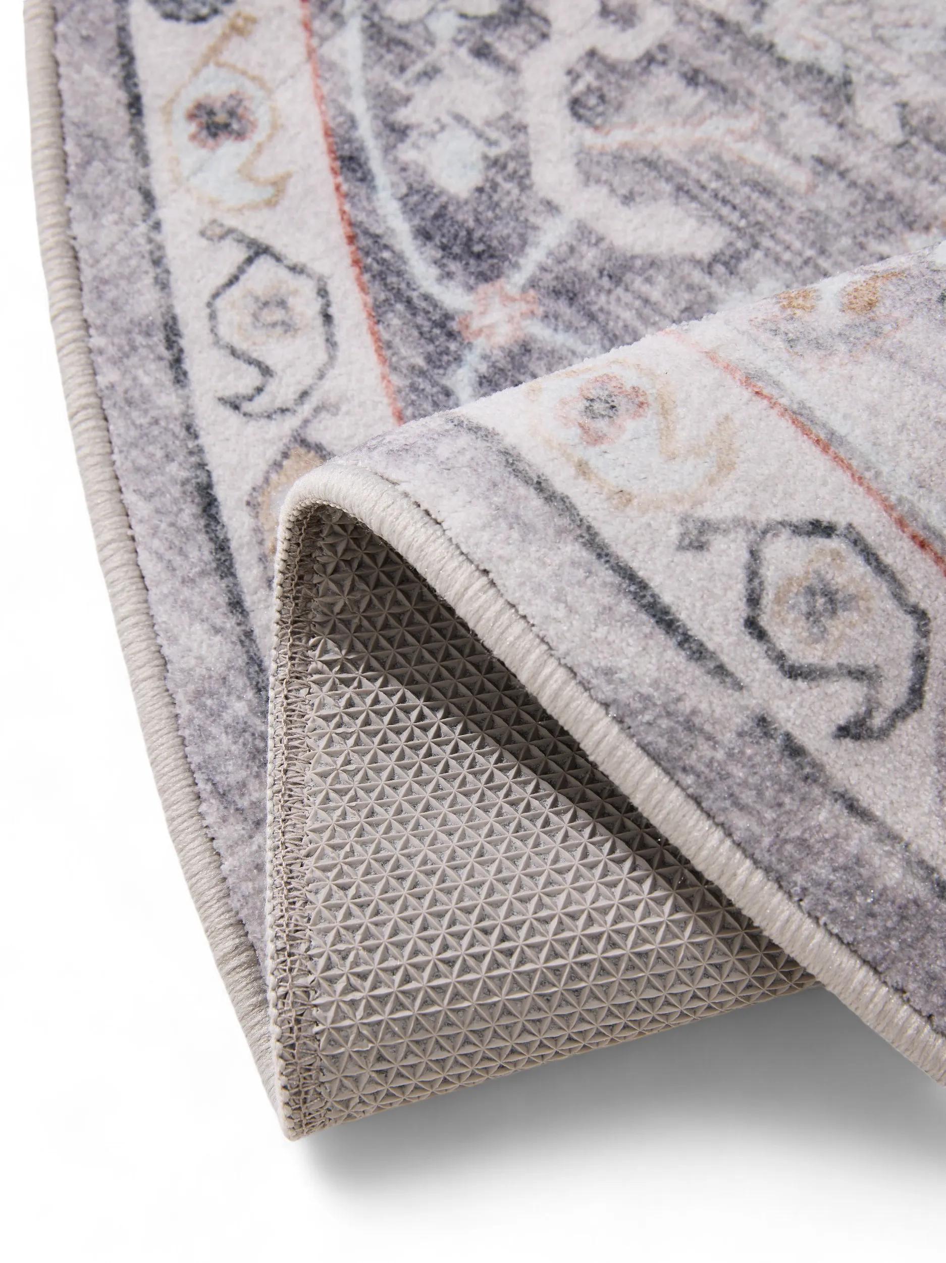 Tapis lavable Miray gris