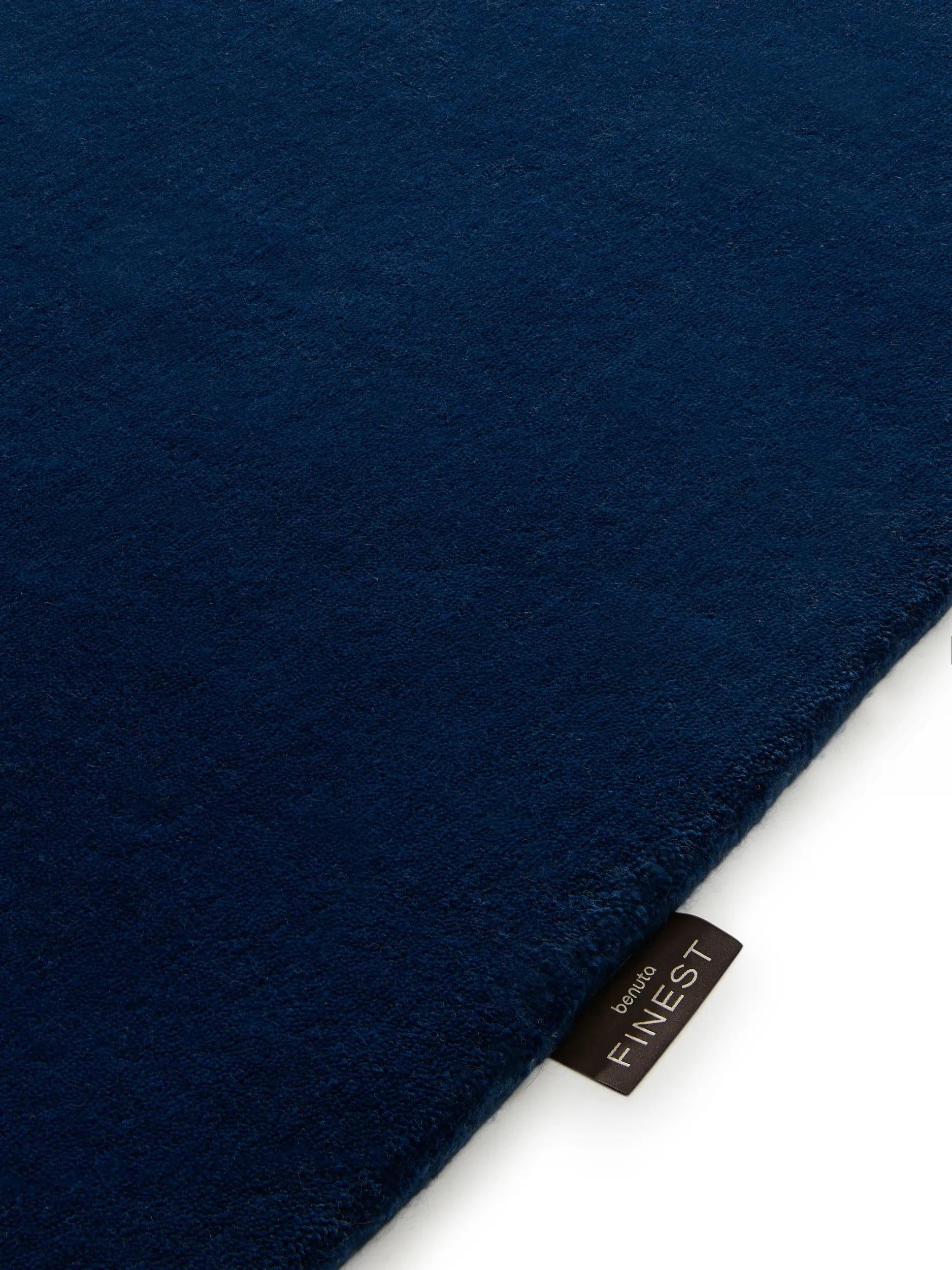 Alfombra de lana Mono azul