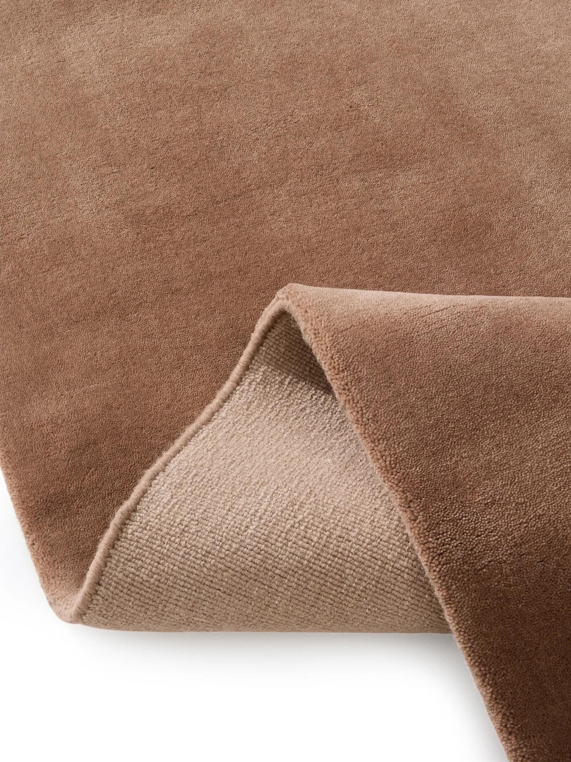 Wool Rug Mono Light Brown