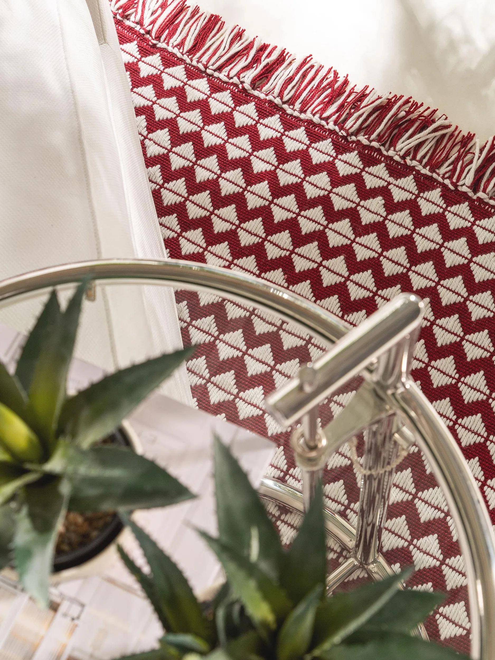 Teppich aus recyceltem Material Morty Rot