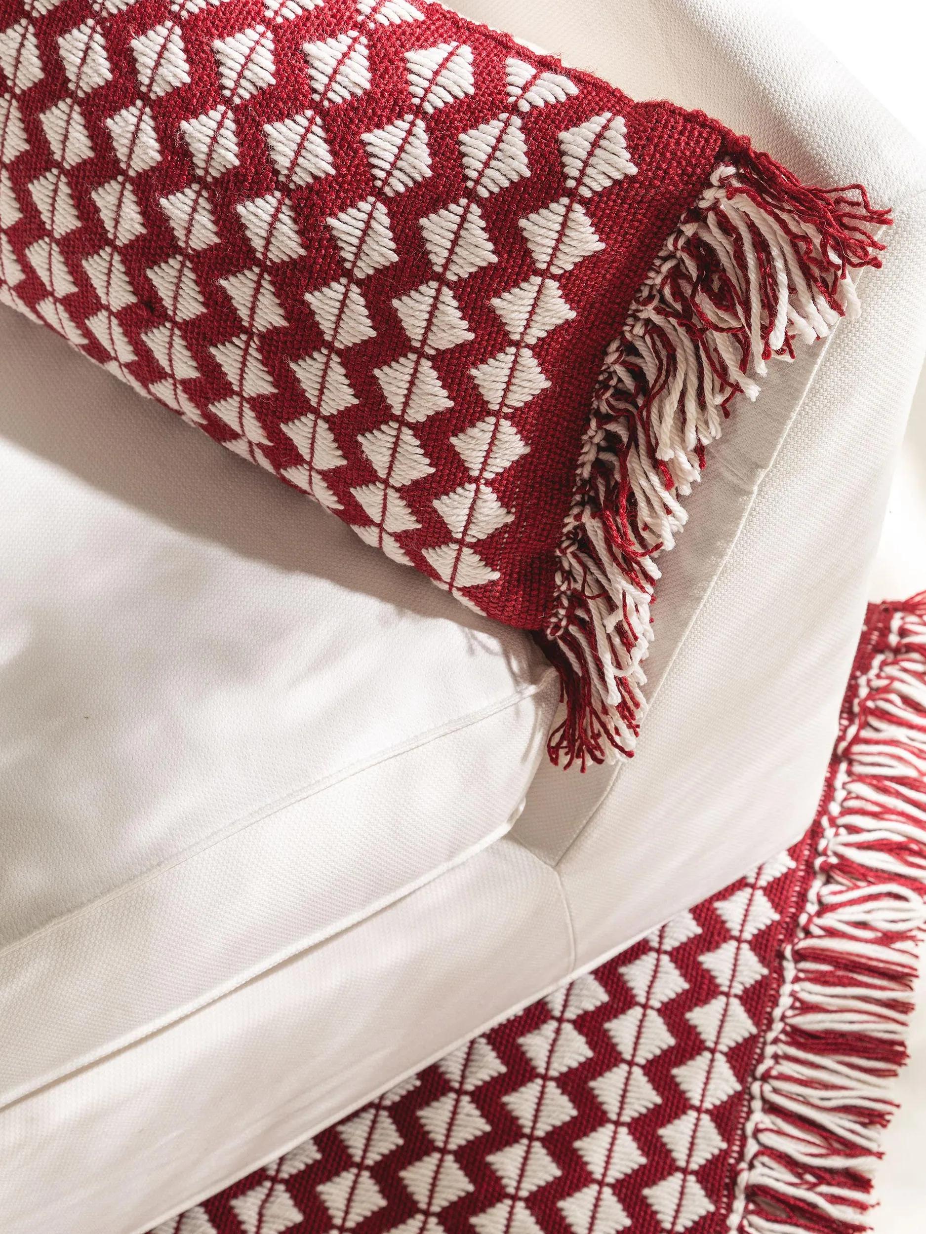 In- & Outdoor cushion Morty Red