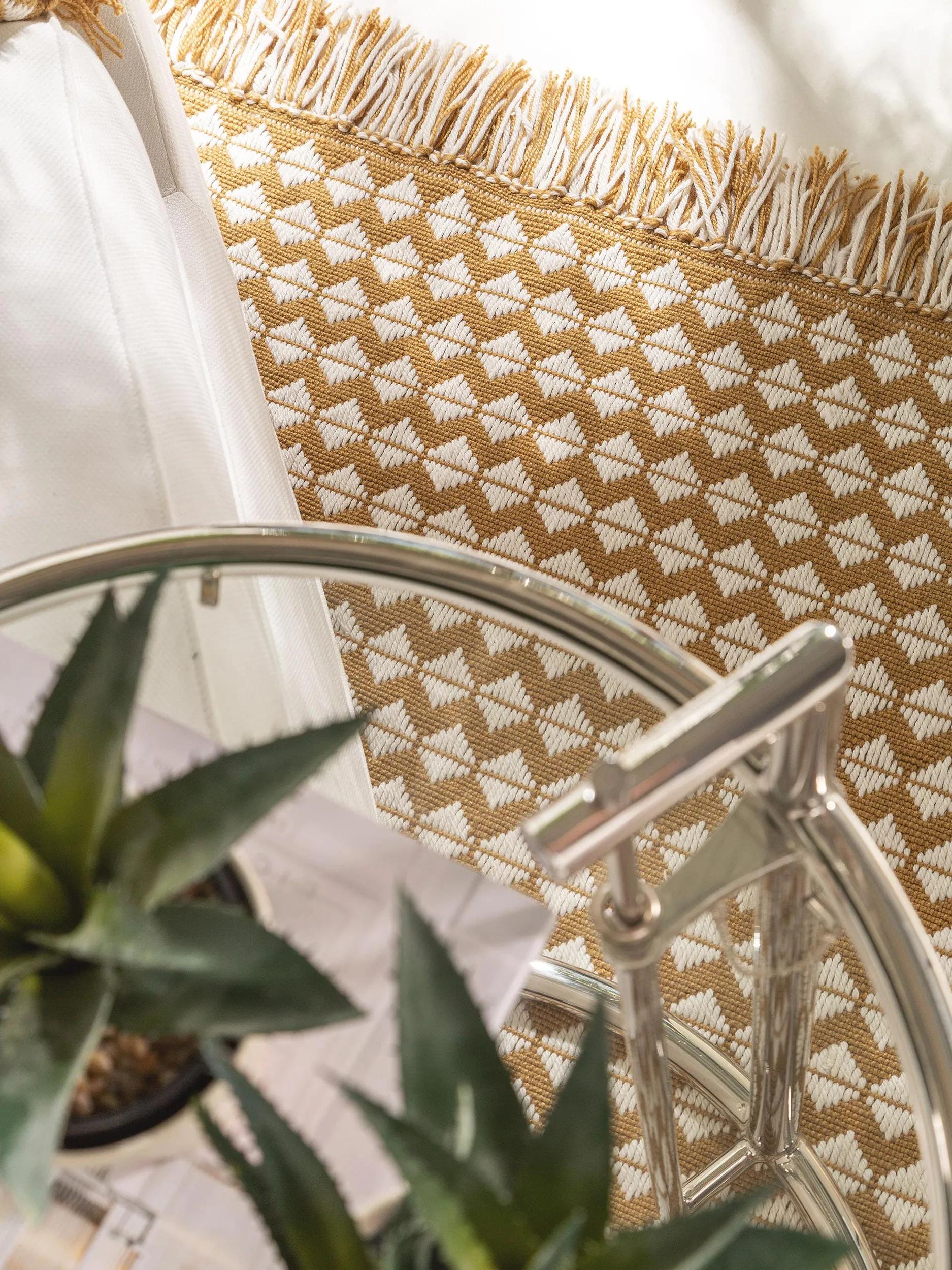 Rug made from recycled material Morty Yellow