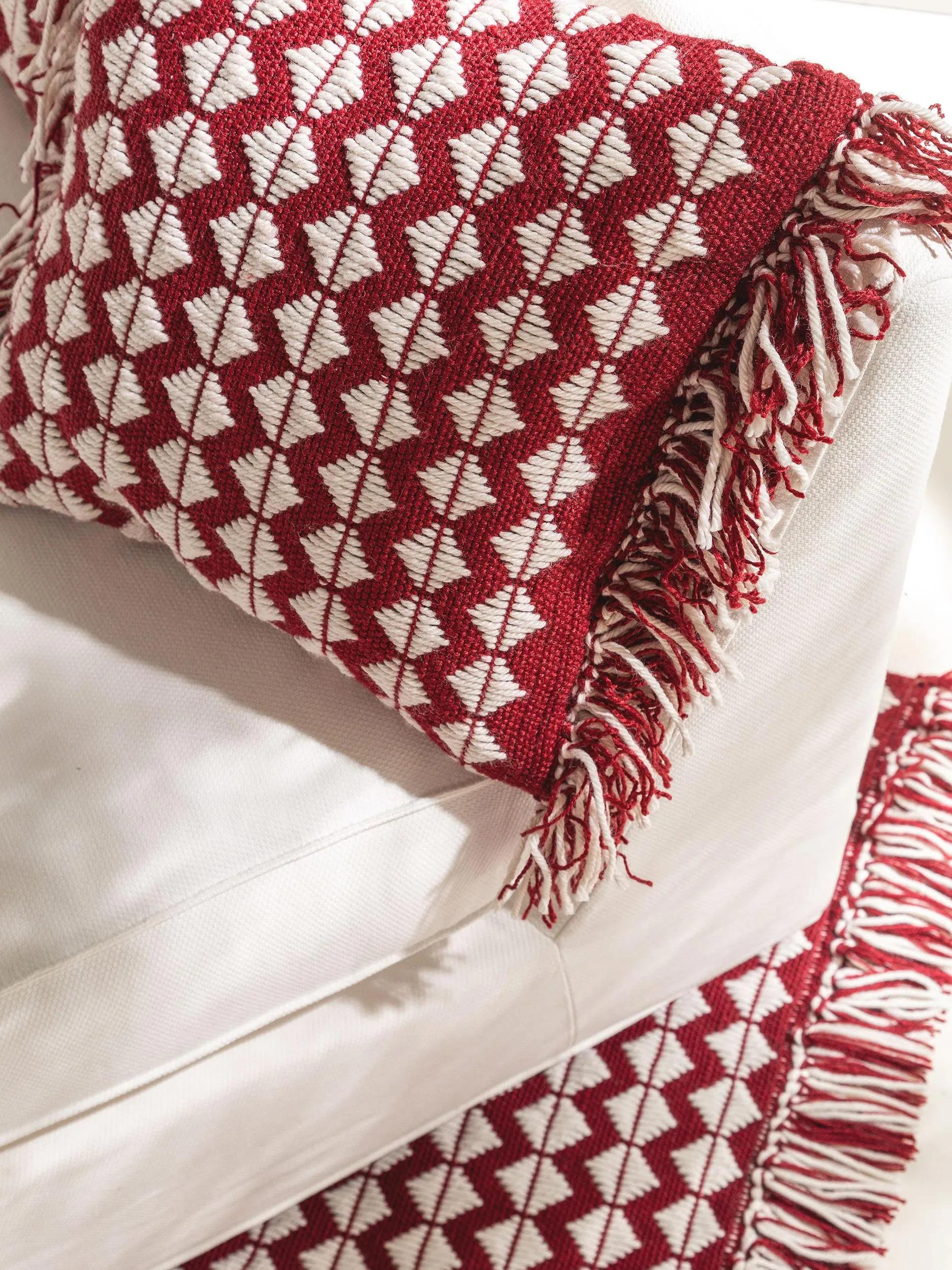 In- & Outdoor cushion Morty Red