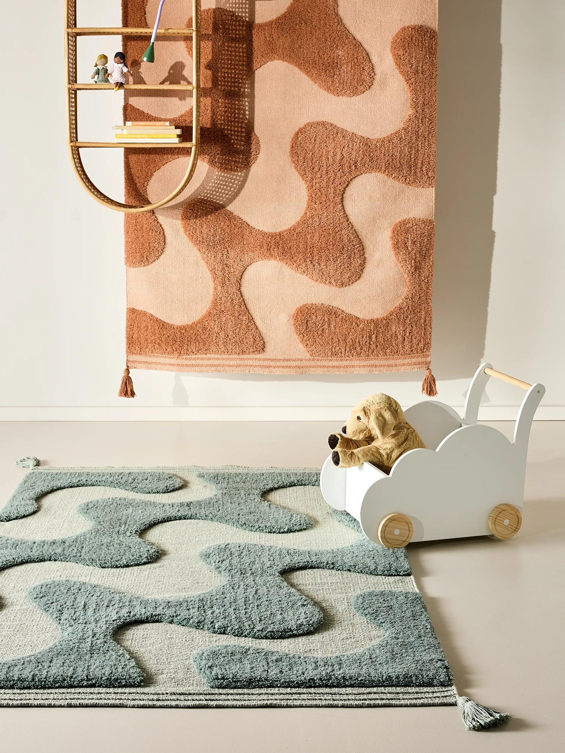 Kids rug Muriel Green/Turquoise