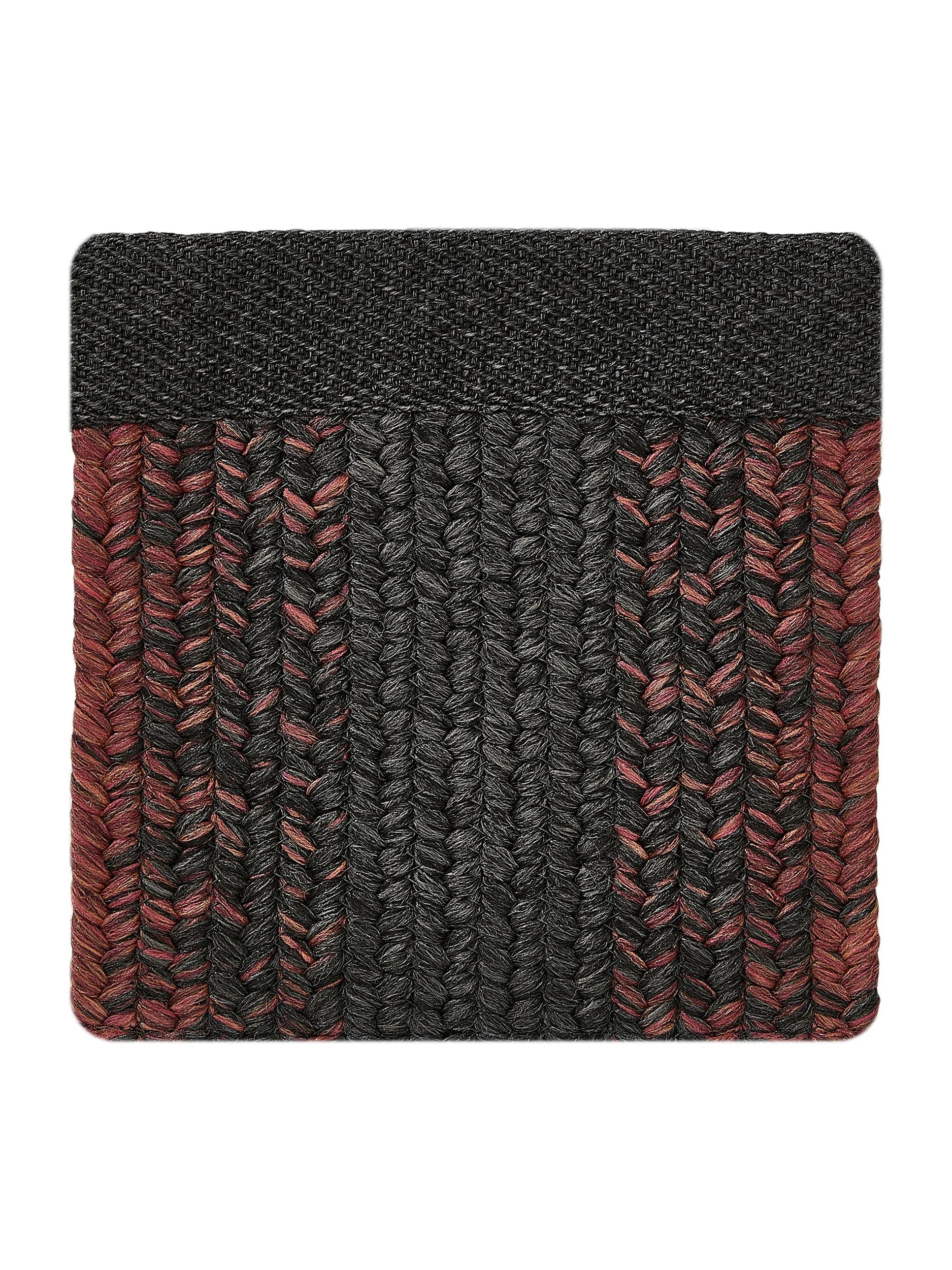 In- & Outdoor Rug Daniel Charcoal/Red