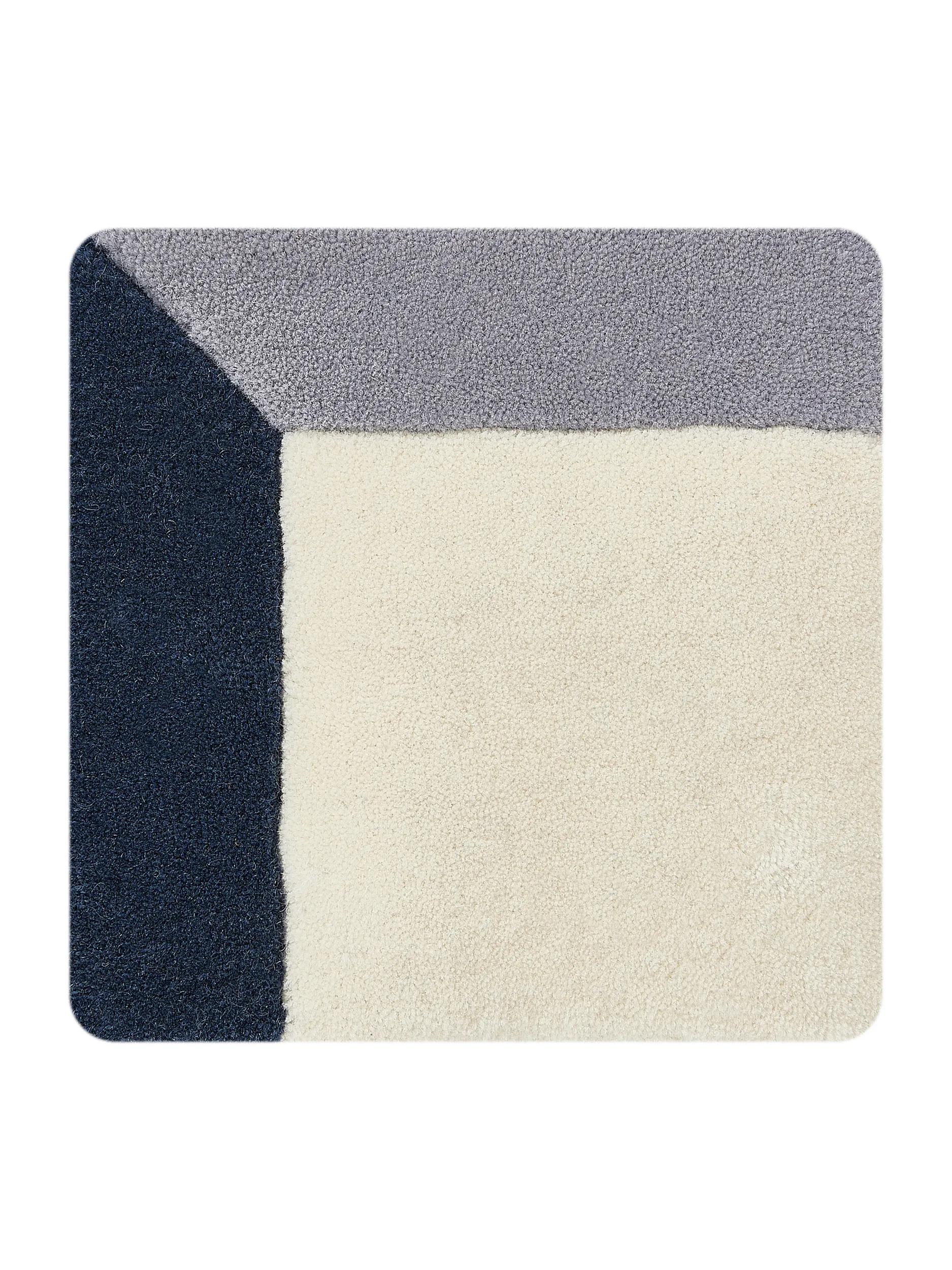 Wool Rug Aspect Cream/Blue