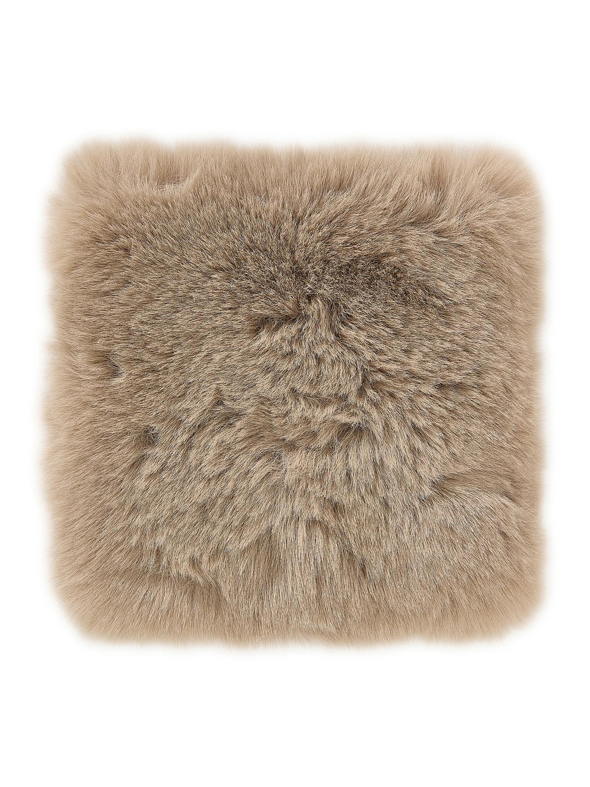 Shaggy Round Rug Lux Taupe