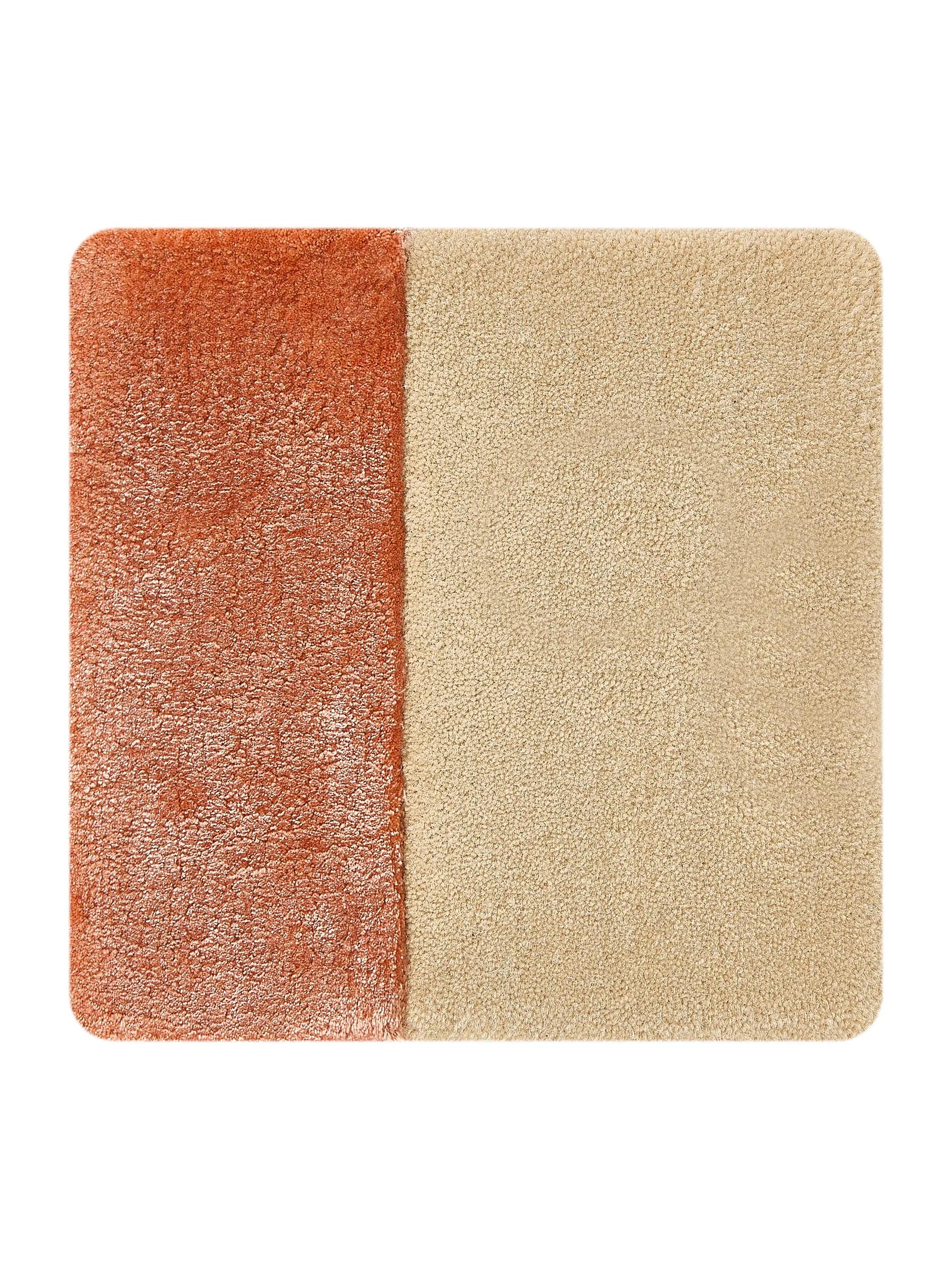 Alfombra Plegable Beige/Naranja