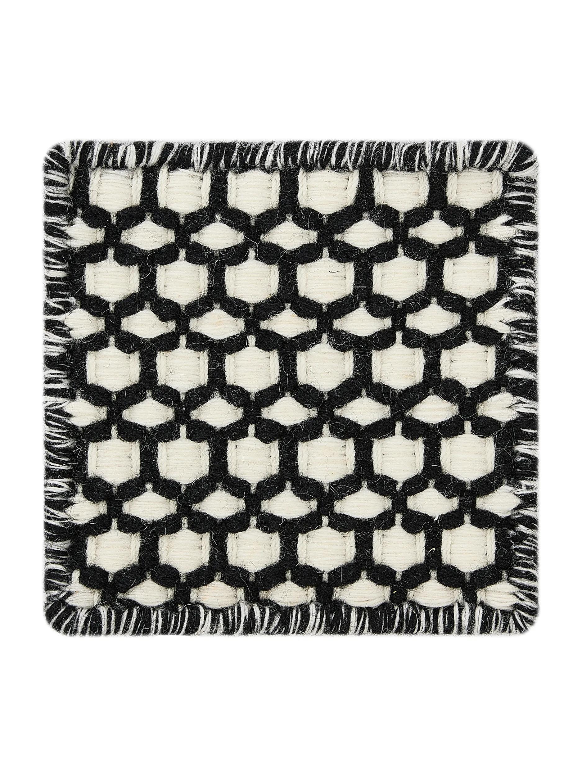 Wool Rug Hera Beige/Black