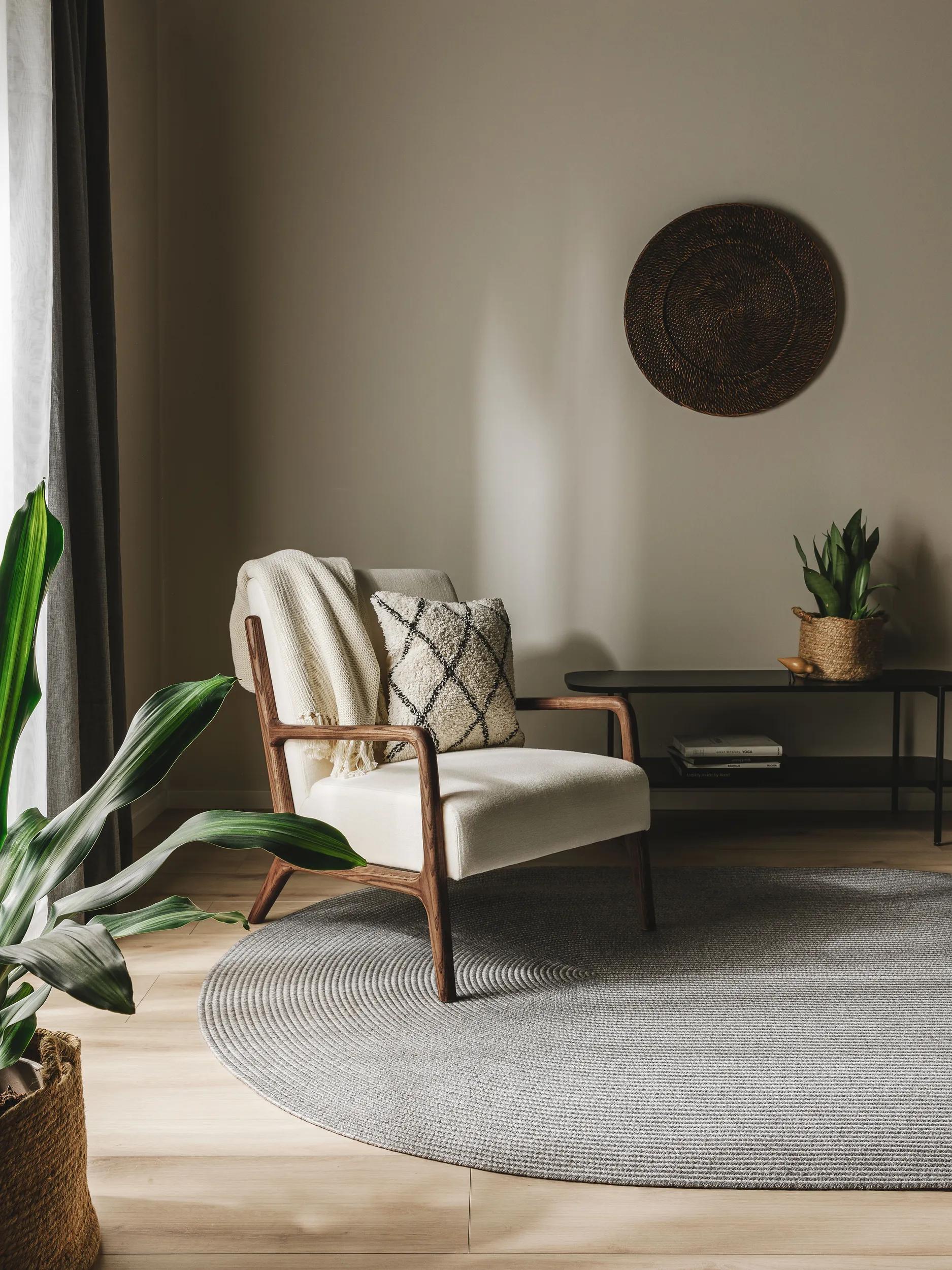 Alfombra de interior y exterior Nandi Gris