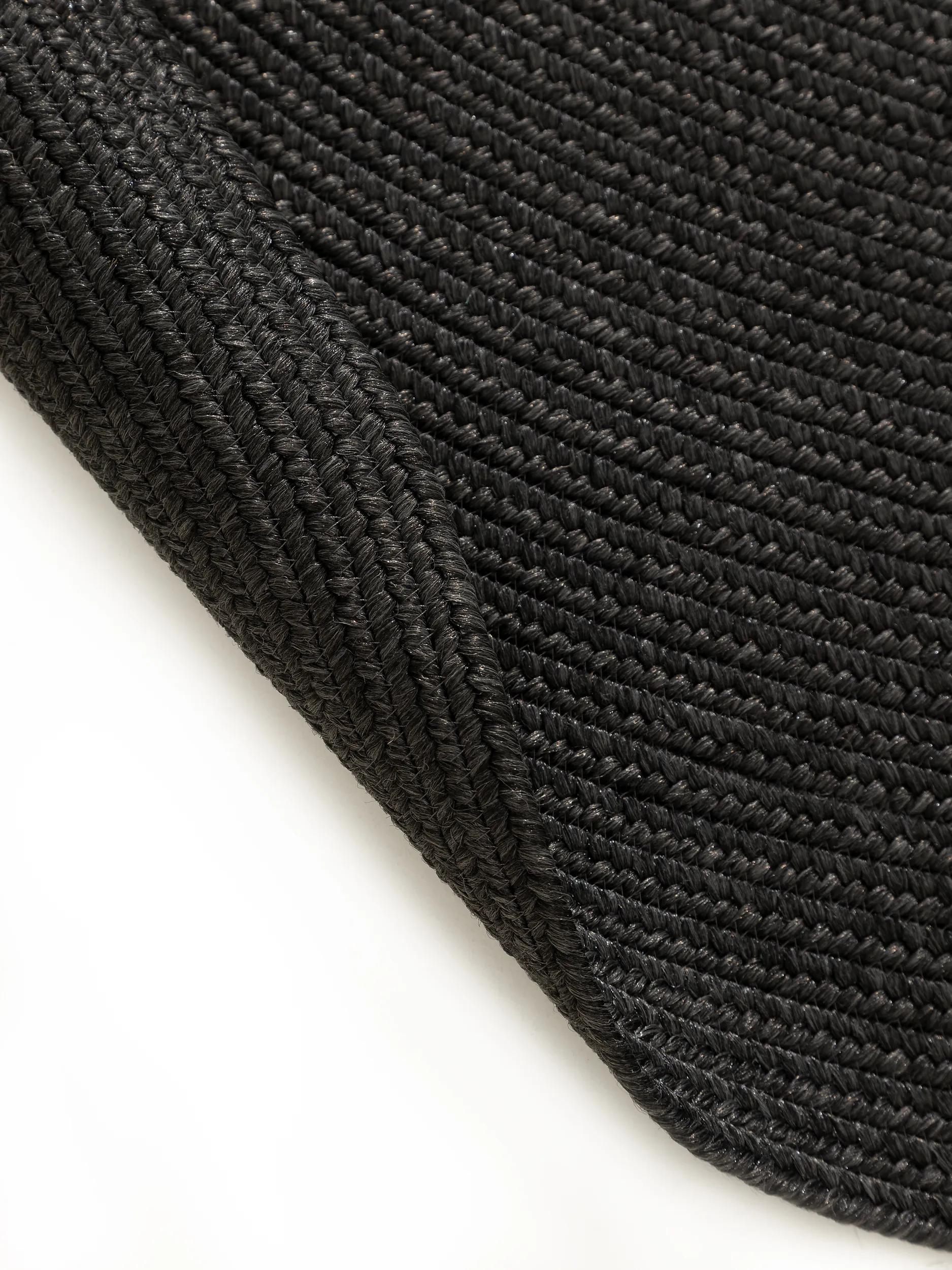 Alfombra de interior y exterior Nandi negra