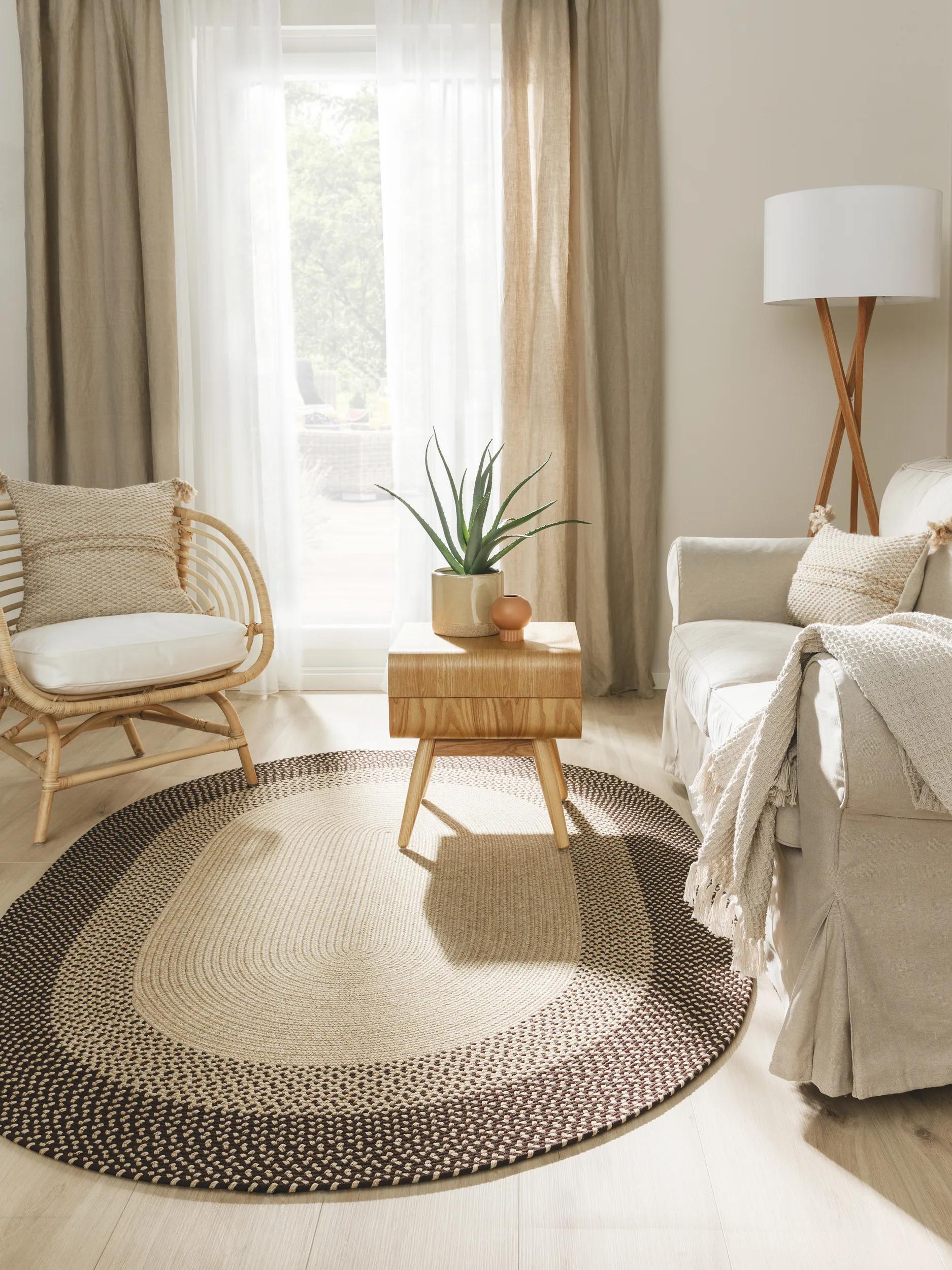 Alfombra para interior y exterior Nandi Marrón