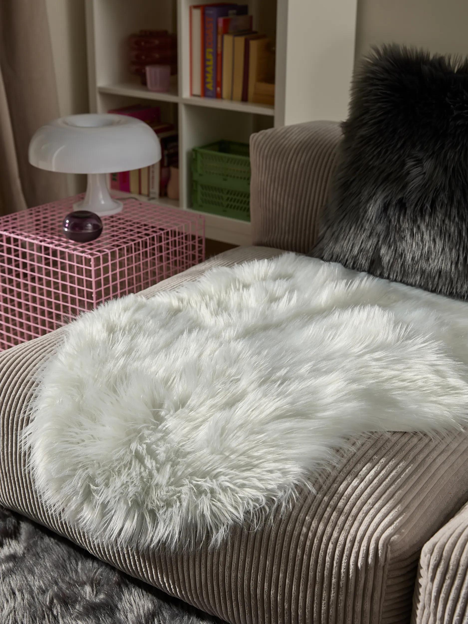 Washable Shaggy Rug Nanuk White